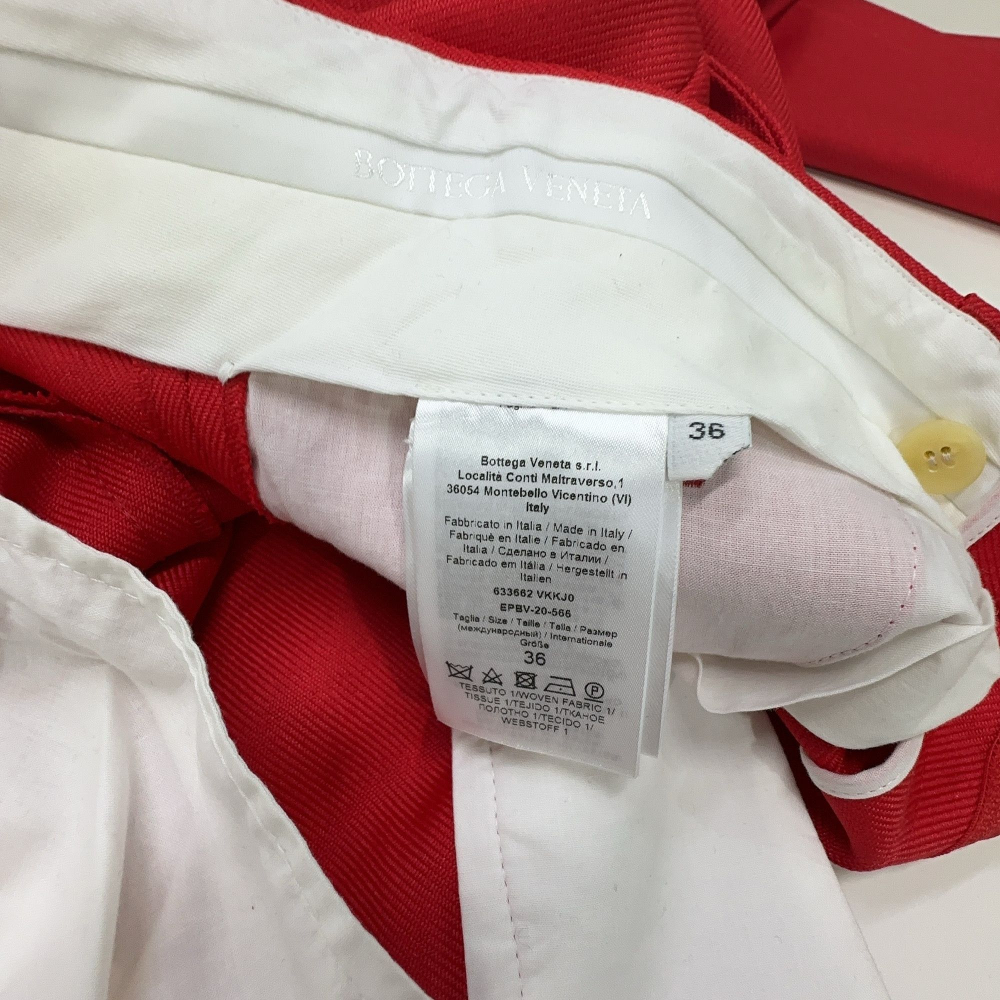 Bottega Veneta Bottega Veneta Red Pants Size 36 Size 25" / US 0 / IT 36 - 5 Thumbnail