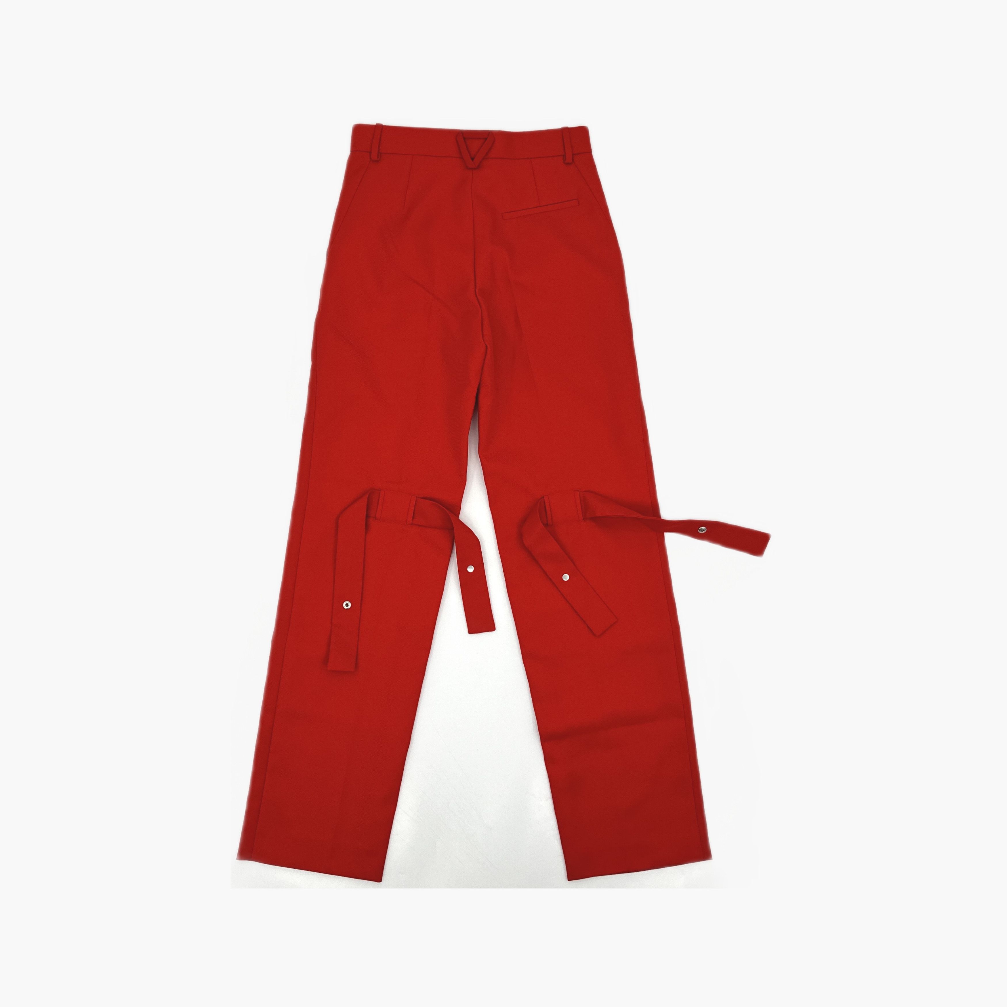 Bottega Veneta Bottega Veneta Red Pants Size 36 Size 25" / US 0 / IT 36 - 2 Thumbnail