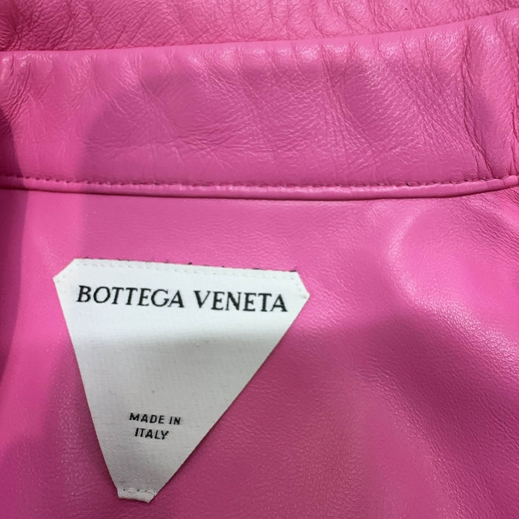 Bottega Veneta Bottega Veneta Pink Lambskin Button Up Shirt Size 36 Size XS / US 0-2 / IT 36-38 - 4 Thumbnail