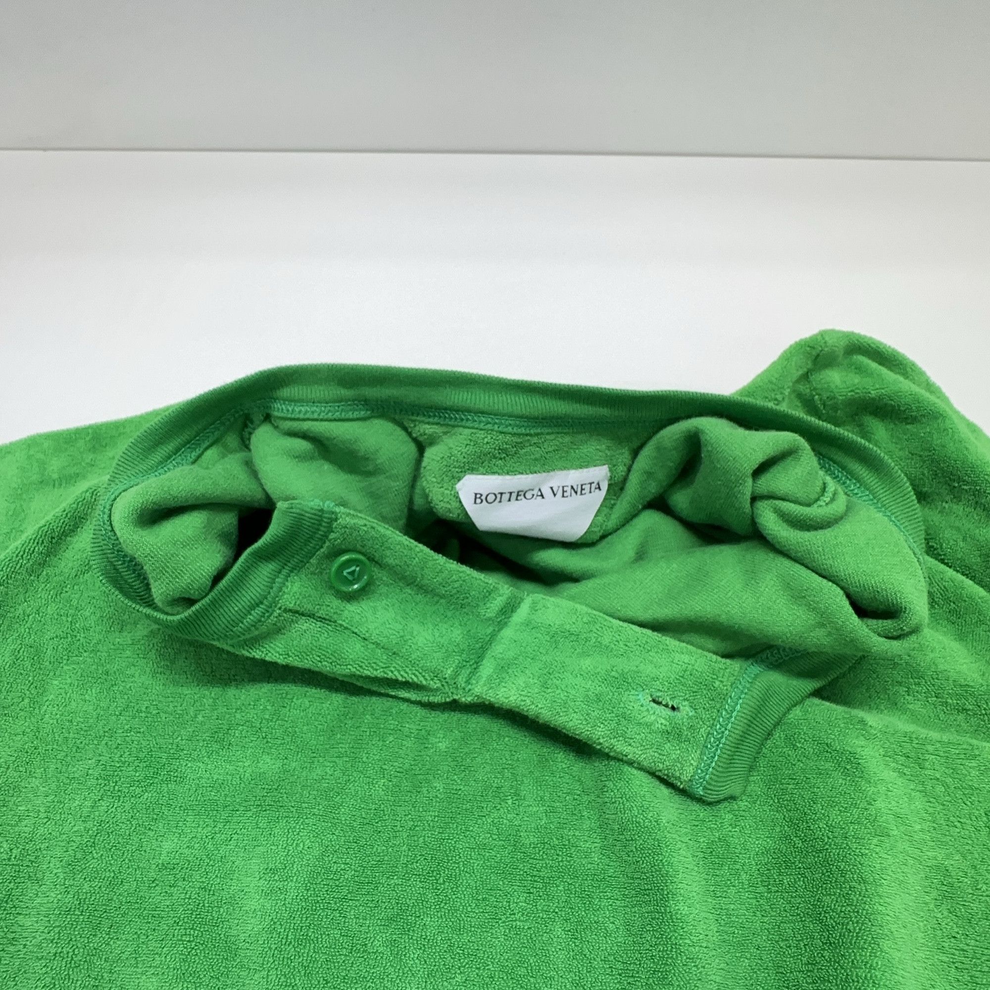 Bottega Veneta Bottega Veneta Terry Cloth Henley T-Shirt Size M Size US M / EU 48-50 / 2 - 5 Thumbnail
