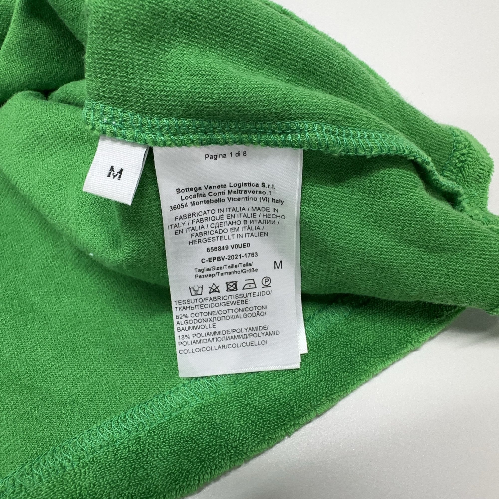 Bottega Veneta Bottega Veneta Terry Cloth Henley T-Shirt Size M Size US M / EU 48-50 / 2 - 4 Thumbnail