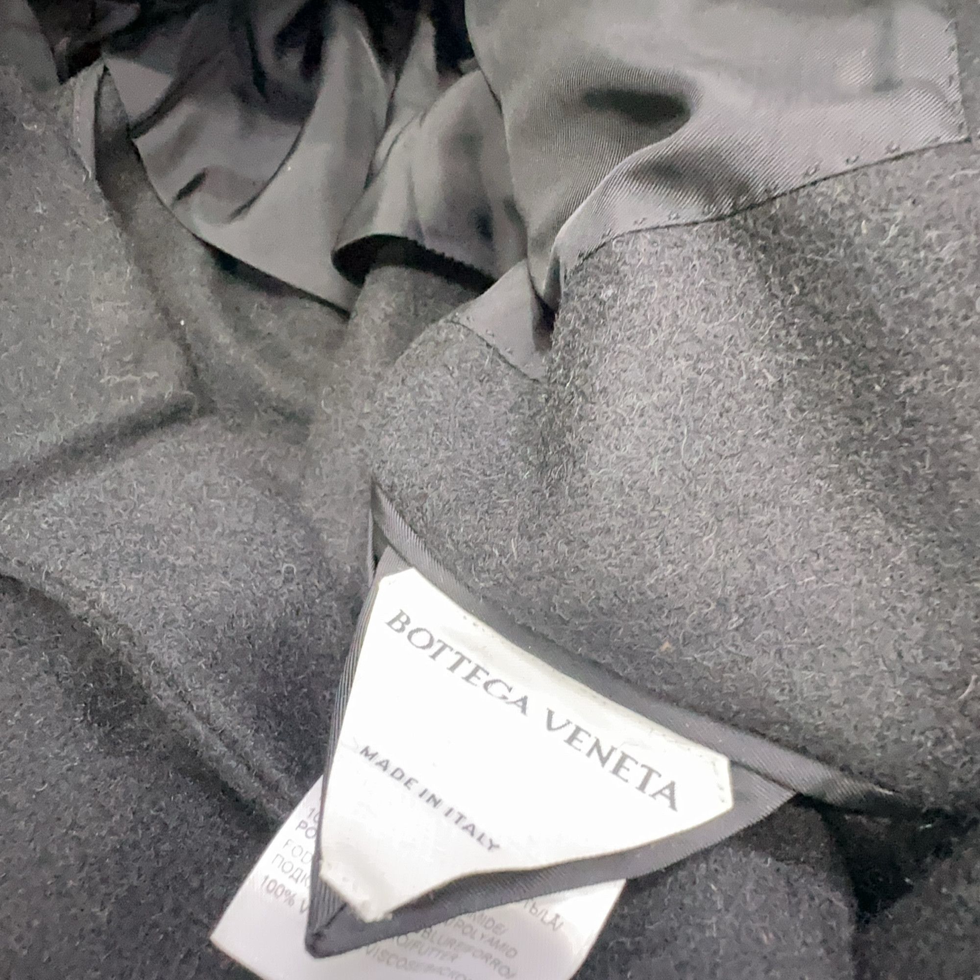 Bottega Veneta Bottega Veneta Felted Wool Single Breasted Coat Size M Size US M / EU 48-50 / 2 - 4 Thumbnail