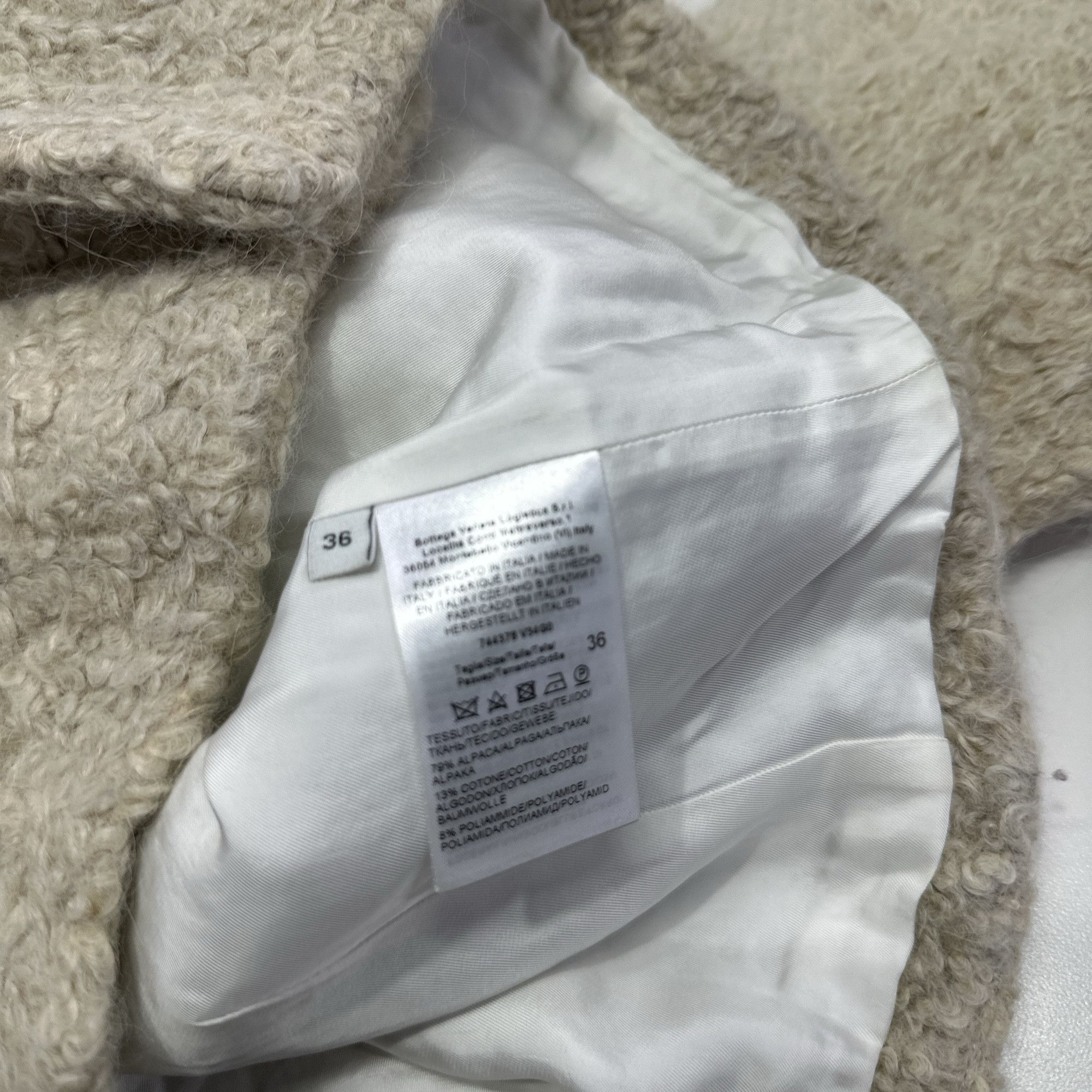Bottega Veneta Bottega Veneta Alpaca Blend Jacket Size 36 Size XS / US 0-2 / IT 36-38 - 4 Thumbnail