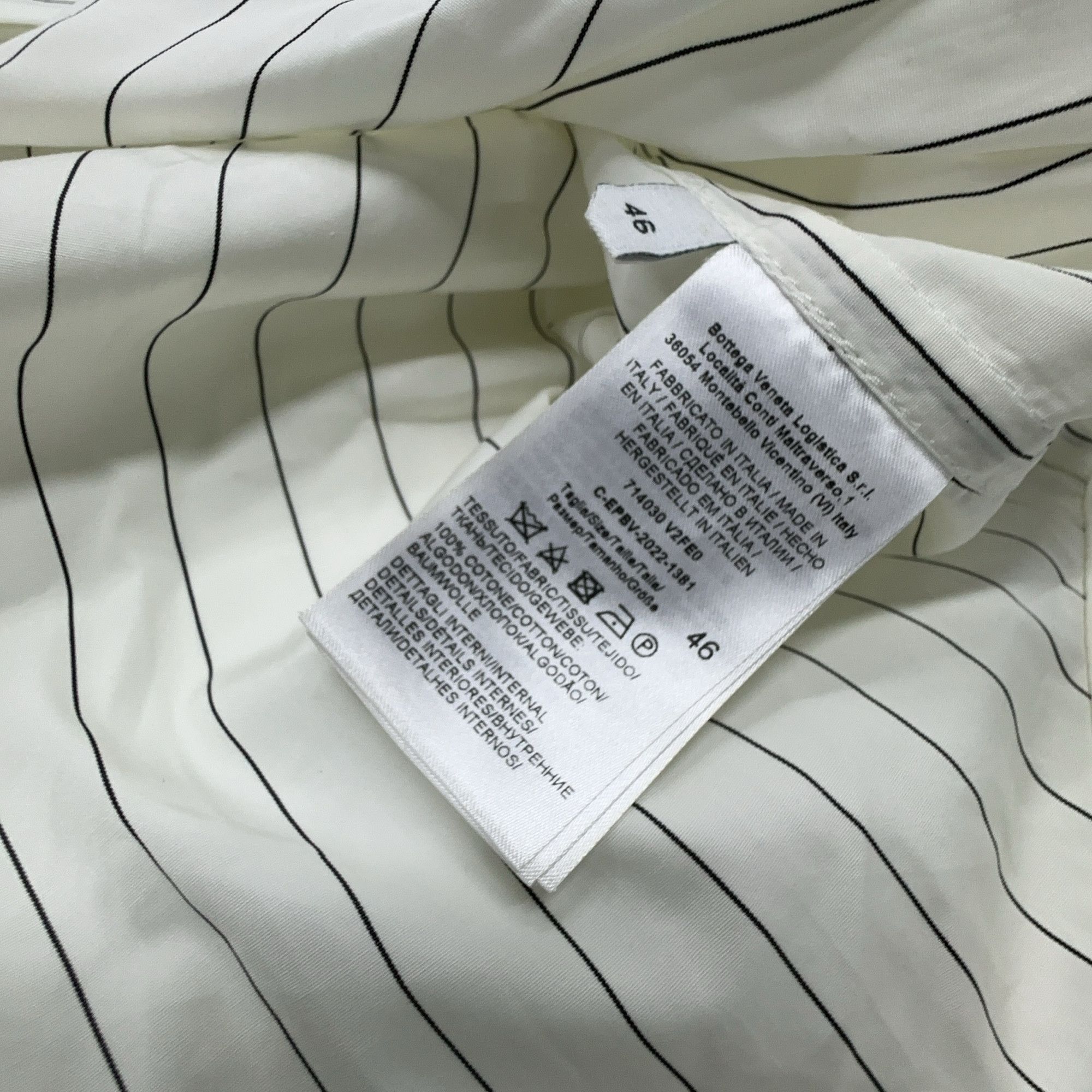 Bottega Veneta Bottega Veneta Striped Button Up Shirt Size S Size US S / EU 44-46 / 1 - 6 Thumbnail