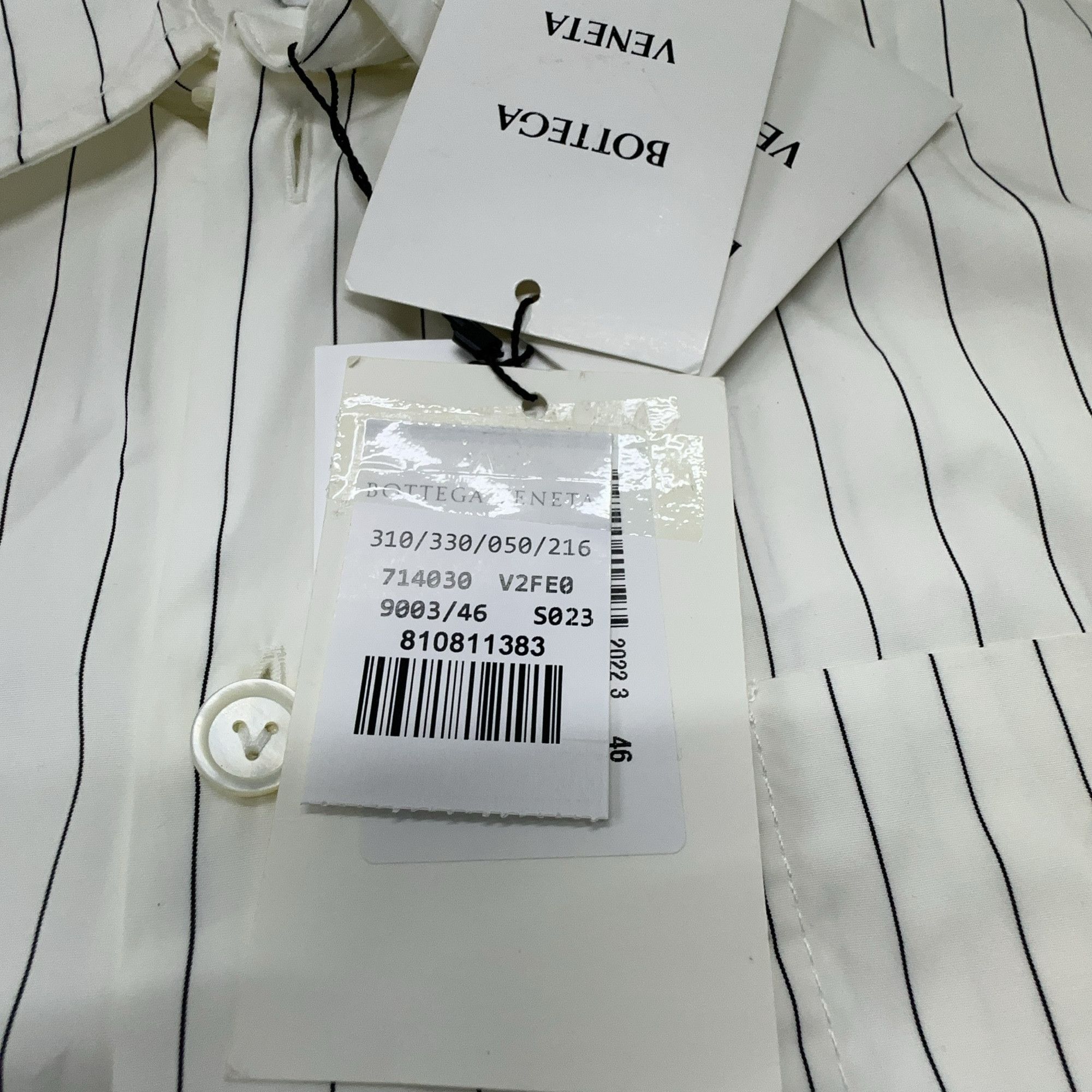 Bottega Veneta Bottega Veneta Striped Button Up Shirt Size S Size US S / EU 44-46 / 1 - 3 Thumbnail