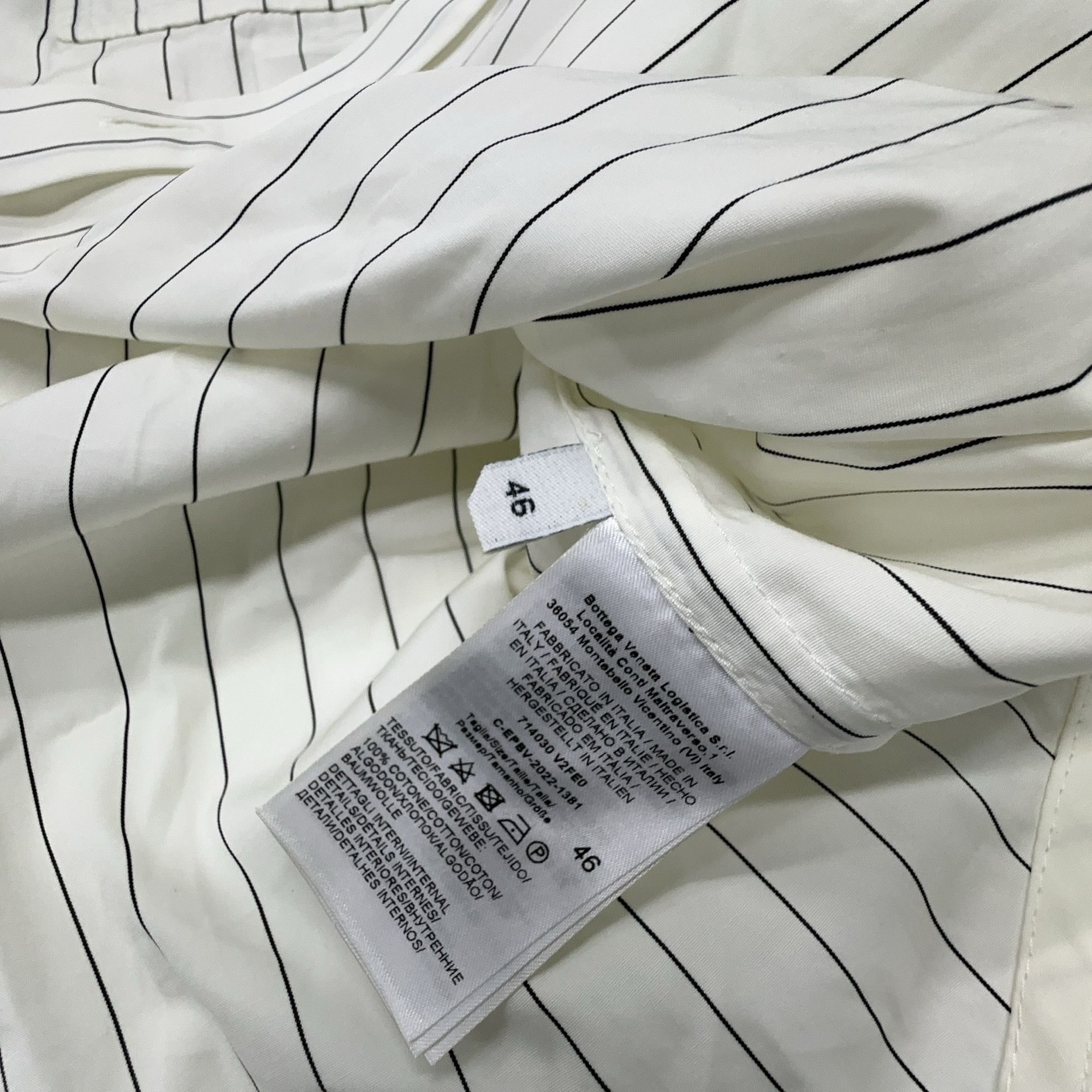 Bottega Veneta Bottega Veneta Striped Button Up Shirt Size S Size US S / EU 44-46 / 1 - 5 Thumbnail