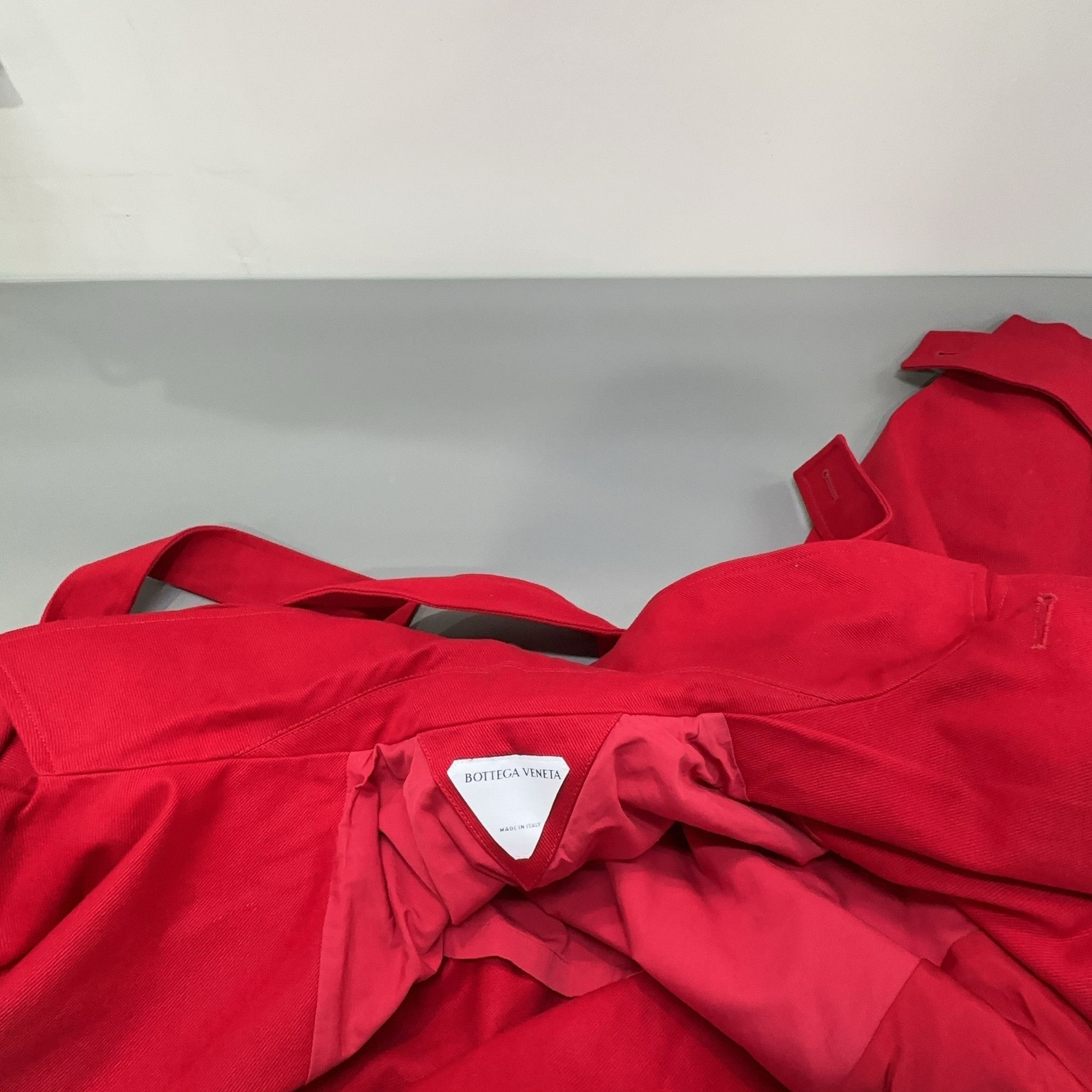 Bottega Veneta Bottega Veneta Red Cotton Trench Coat Size 52 Size US L / EU 52-54 / 3 - 8 Thumbnail