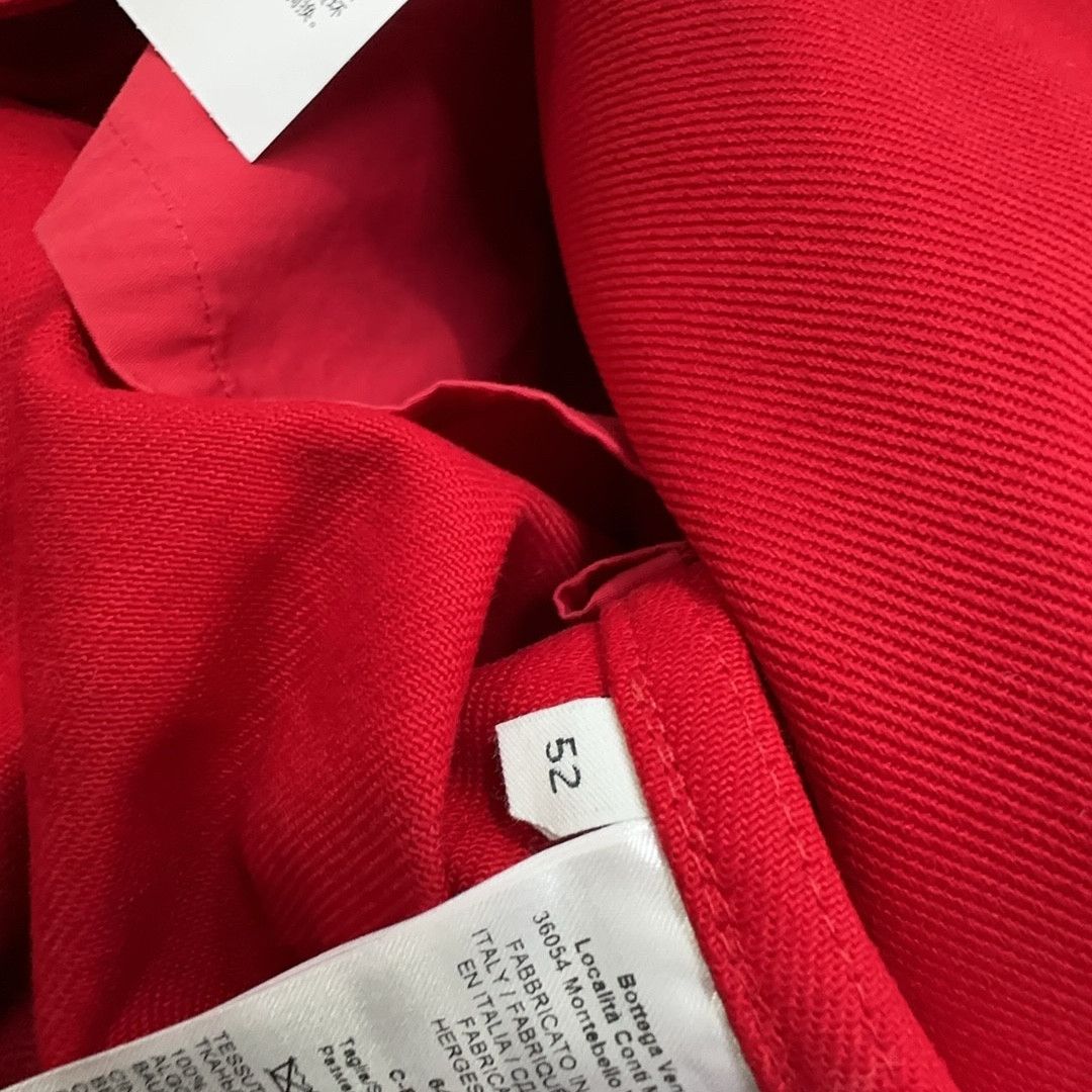 Bottega Veneta Bottega Veneta Red Cotton Trench Coat Size 52 Size US L / EU 52-54 / 3 - 5 Thumbnail
