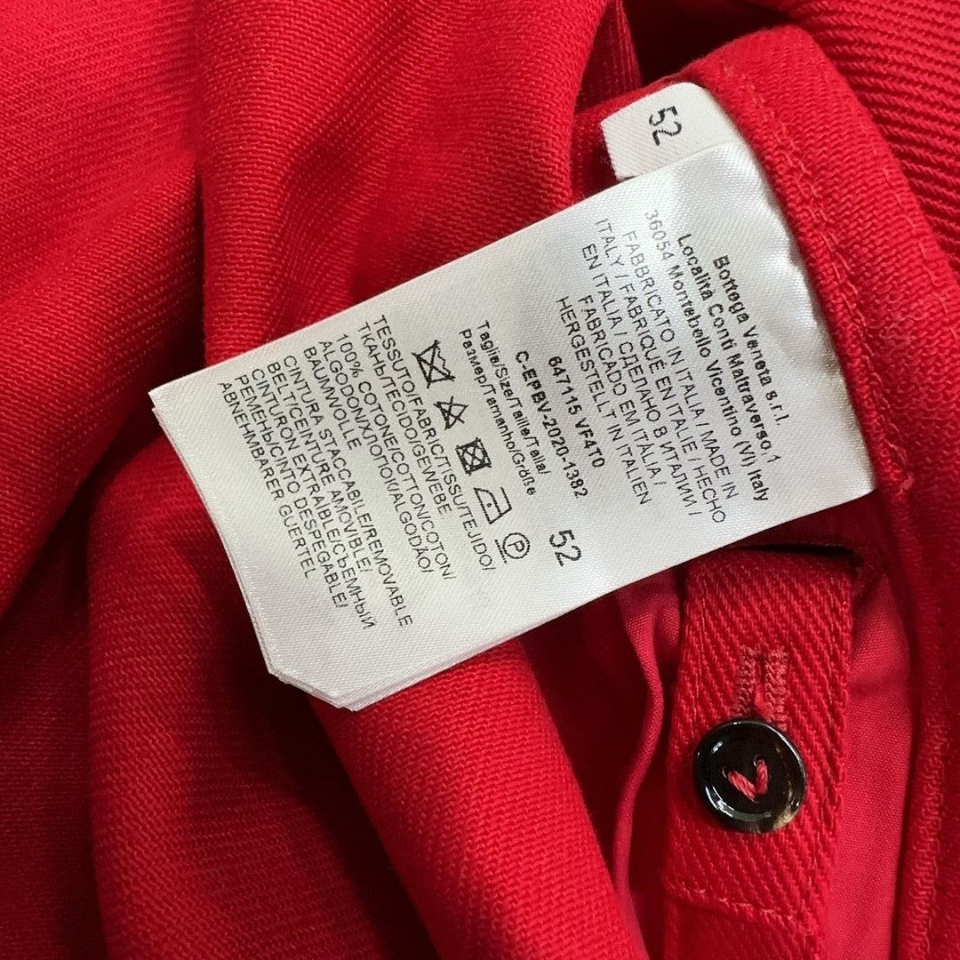 Bottega Veneta Bottega Veneta Red Cotton Trench Coat Size 52 Size US L / EU 52-54 / 3 - 6 Thumbnail