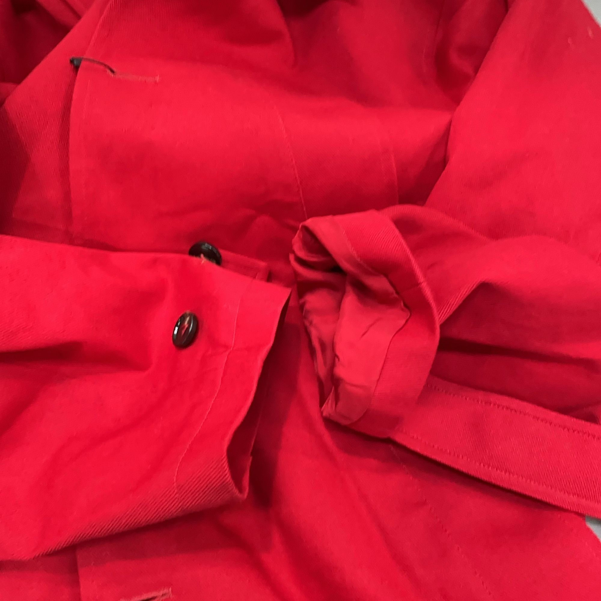 Bottega Veneta Bottega Veneta Red Cotton Trench Coat Size 52 Size US L / EU 52-54 / 3 - 9 Thumbnail