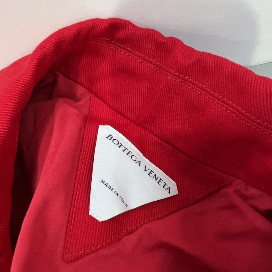 Bottega Veneta Bottega Veneta Red Cotton Trench Coat Size 52 Size US L / EU 52-54 / 3 - 7 Thumbnail
