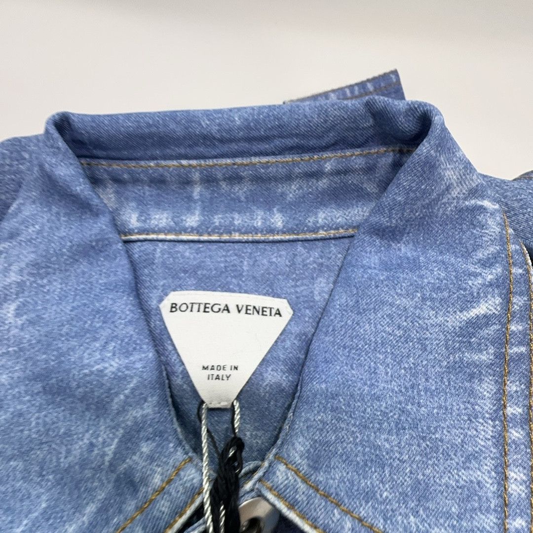 Bottega Veneta Bottega Veneta Bleach Effect Button Up Shirt Size 36 Size XS / US 0-2 / IT 36-38 - 3 Thumbnail