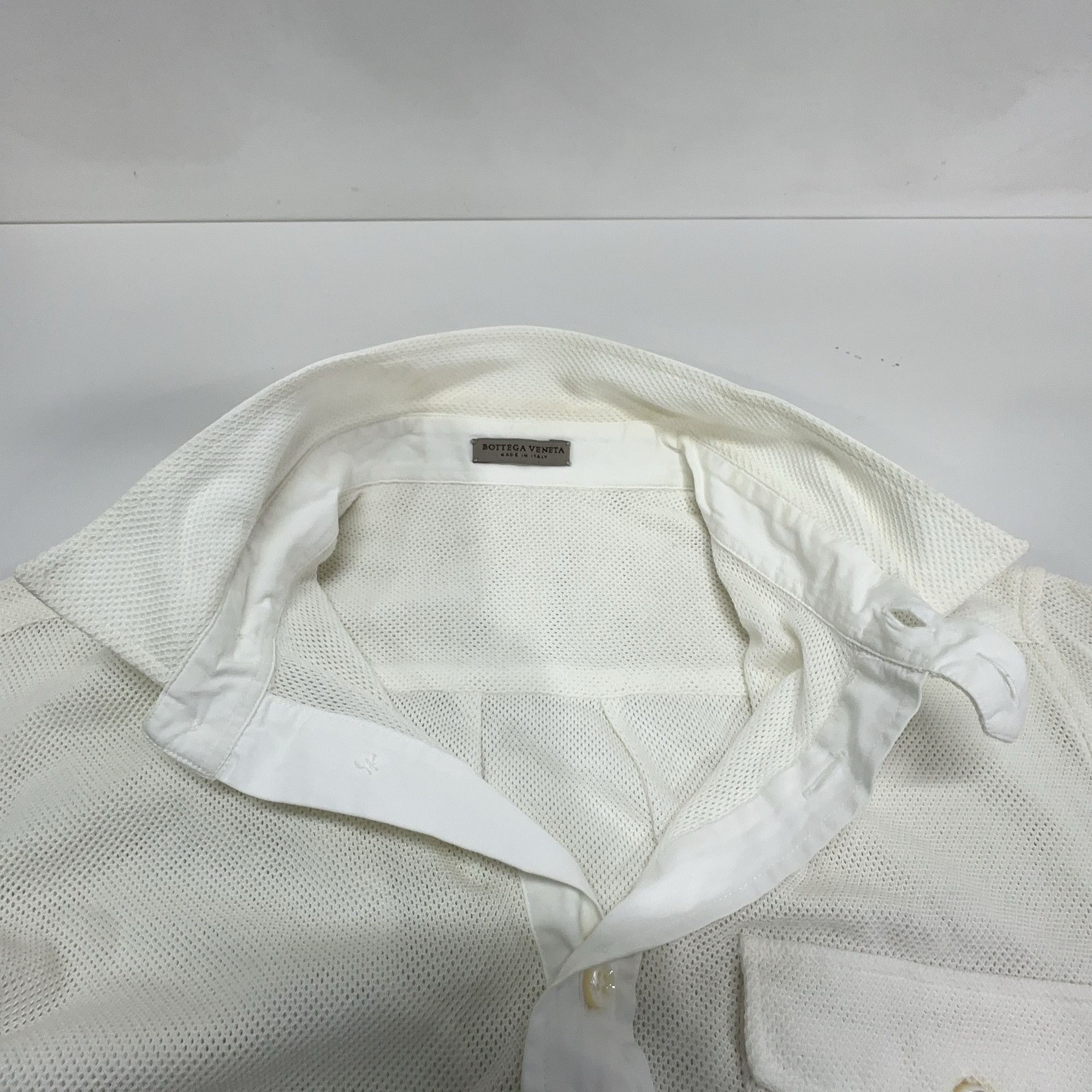 Bottega Veneta Bottega Veneta Mesh Button Up Shirt Size M Size US M / EU 48-50 / 2 - 5 Thumbnail