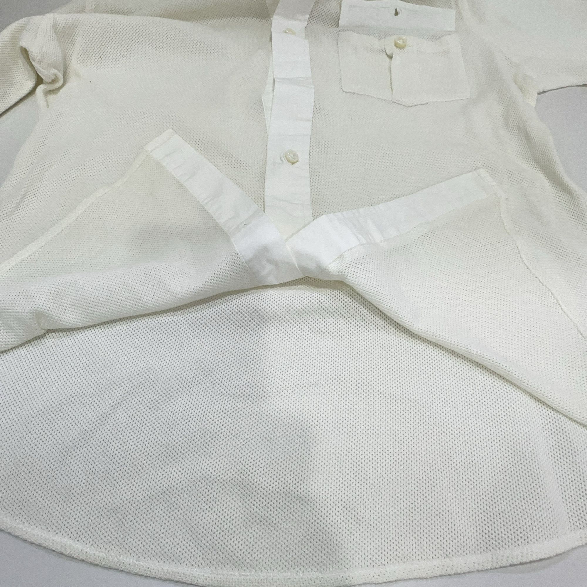 Bottega Veneta Bottega Veneta Mesh Button Up Shirt Size M Size US M / EU 48-50 / 2 - 7 Thumbnail