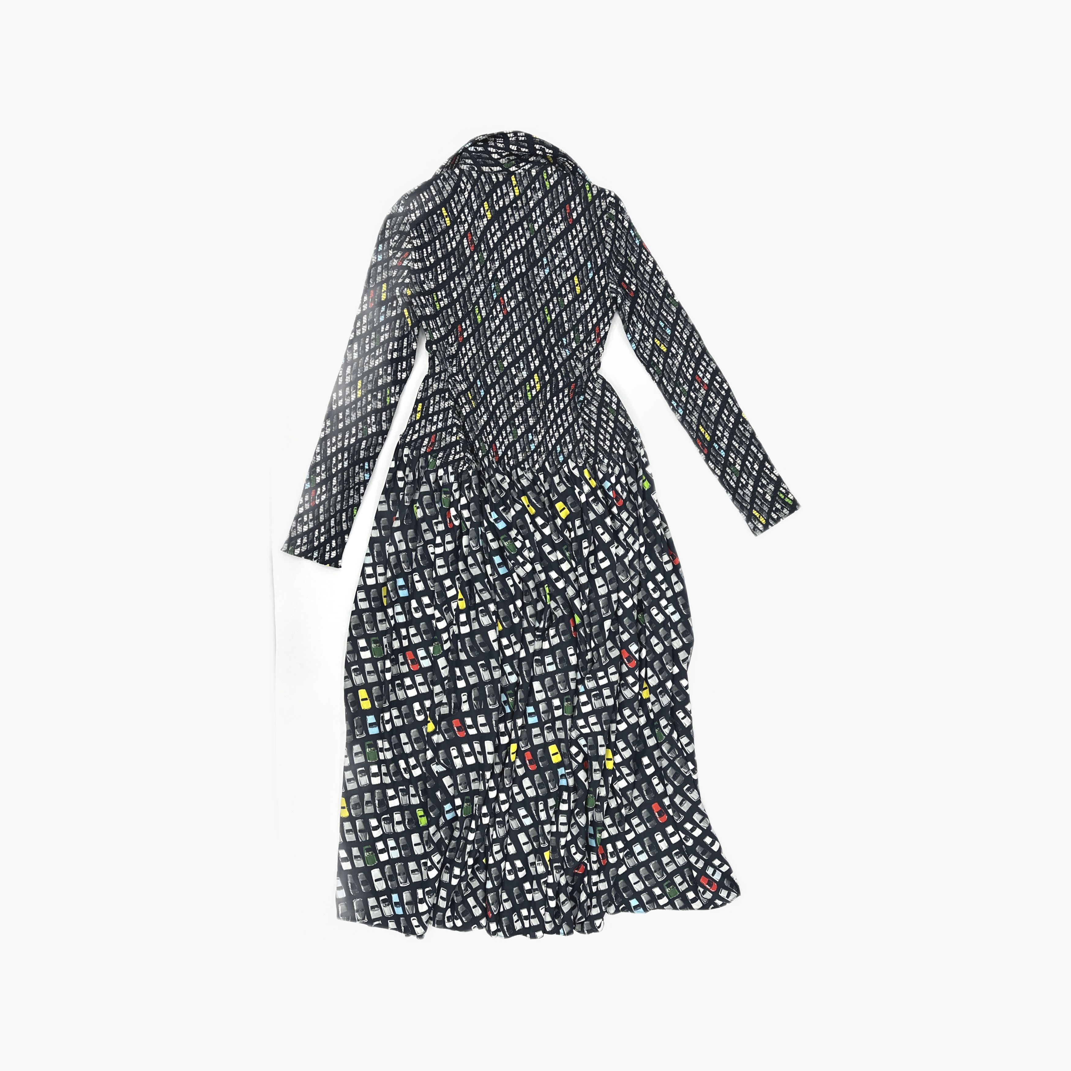 Bottega Veneta Bottega Veneta Salon 01 Car Print Dress Size 40 Size S / US 4 / IT 40 - 2 Thumbnail