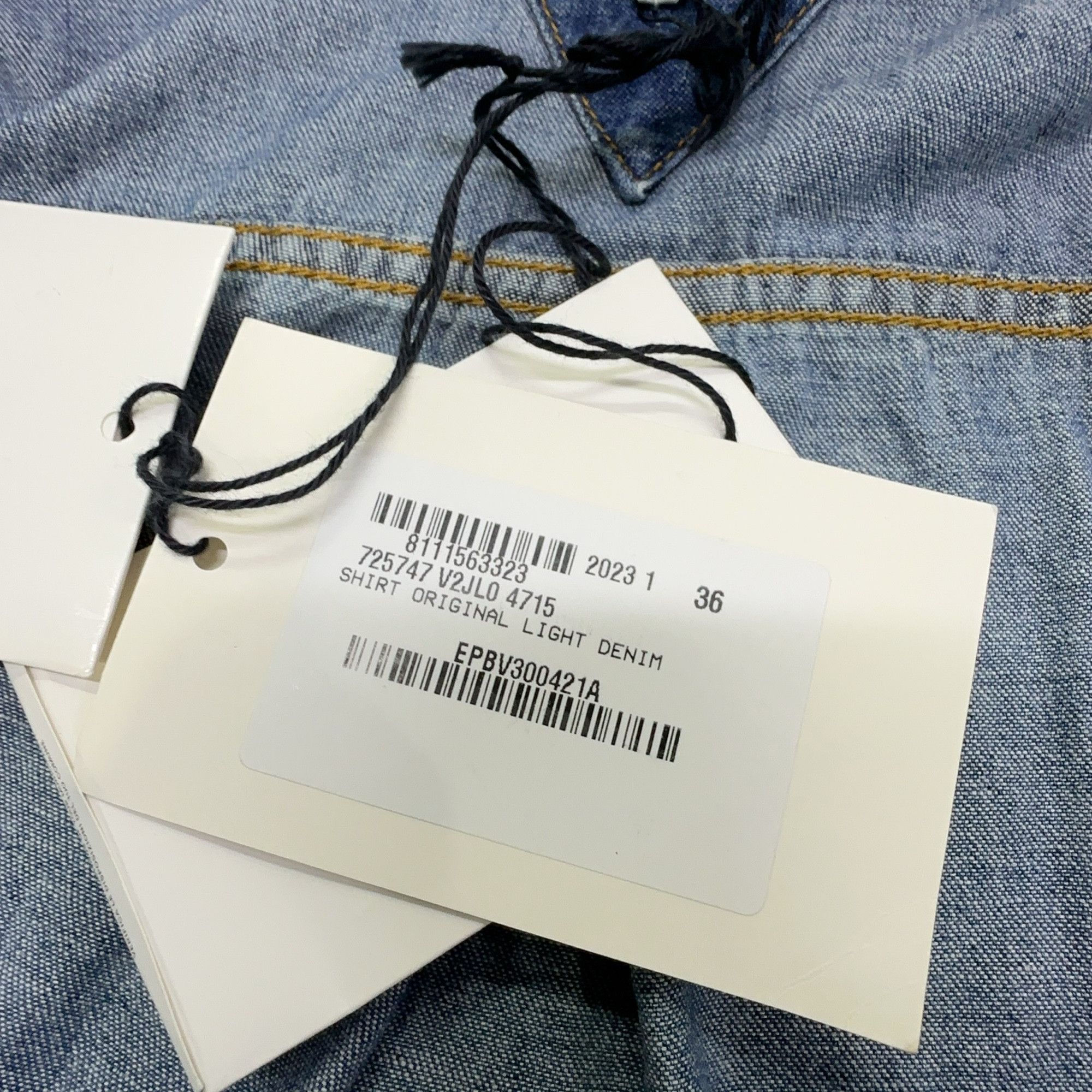 Bottega Veneta Bottega Veneta Washed Denim Button Up Shirt Size 36 Size XS / US 0-2 / IT 36-38 - 4 Thumbnail