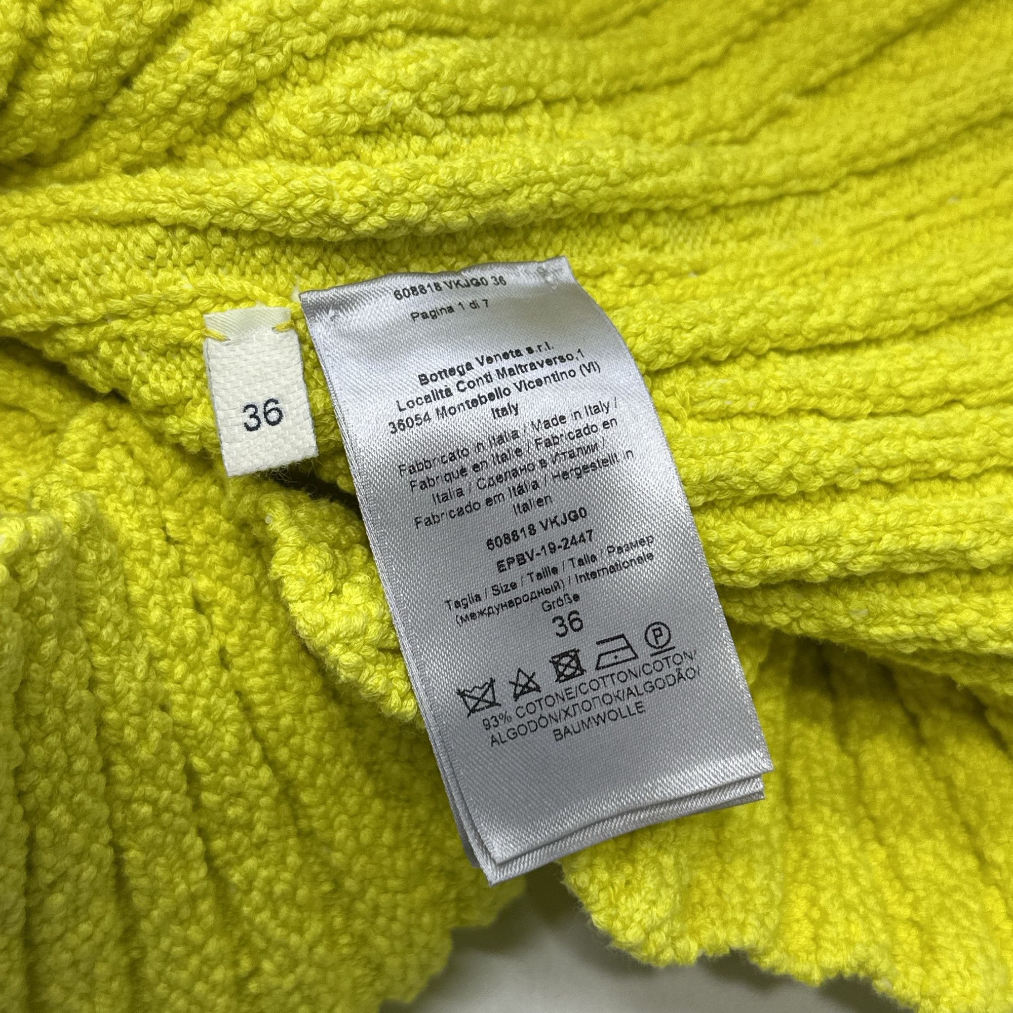Bottega Veneta Bottega Veneta Yellow Wrap Knit Sweater Size 36 Size XS / US 0-2 / IT 36-38 - 3 Thumbnail