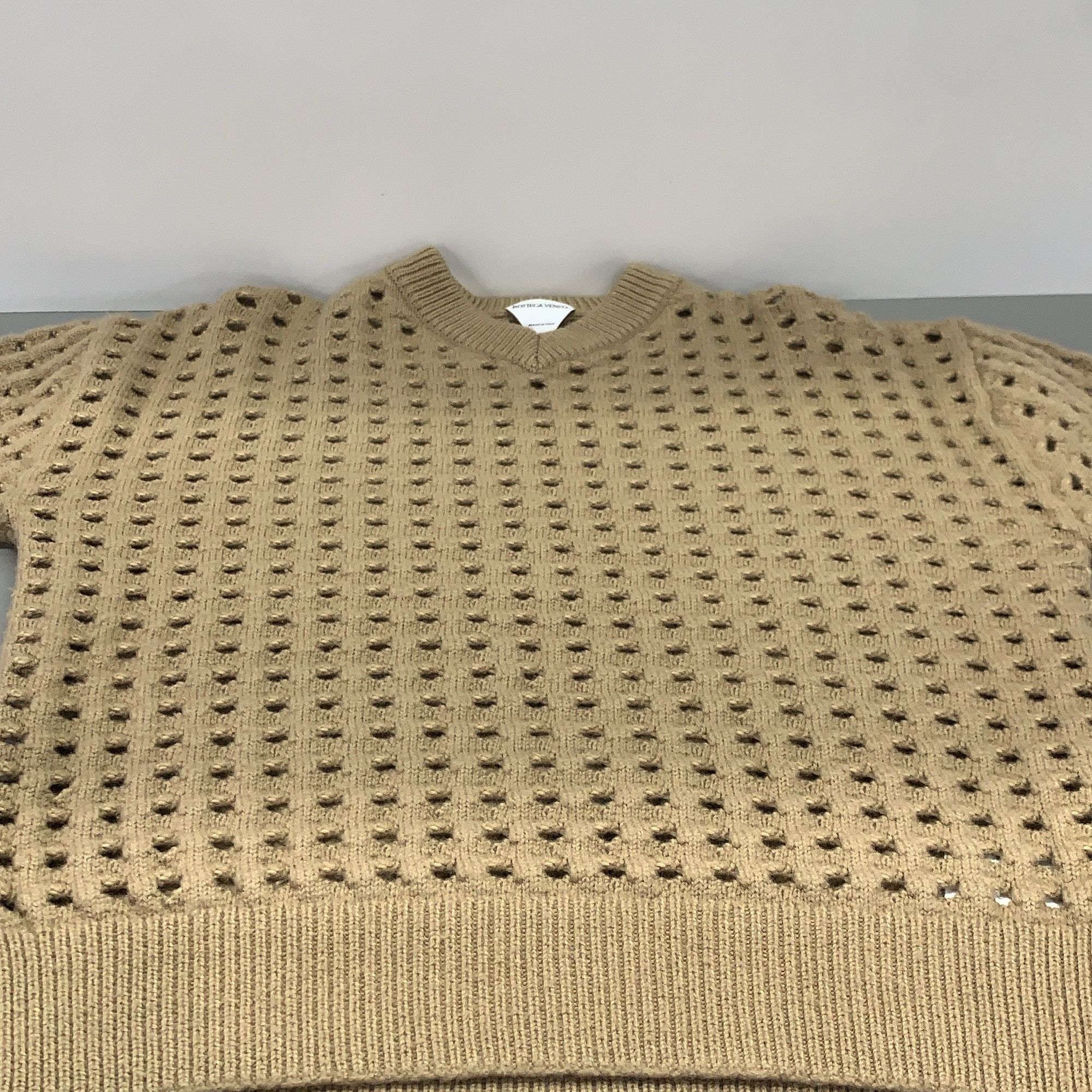 Bottega Veneta Bottega Veneta Openwork V-Neck Sweater Size M Size M / US 6-8 / IT 42-44 - 8 Thumbnail