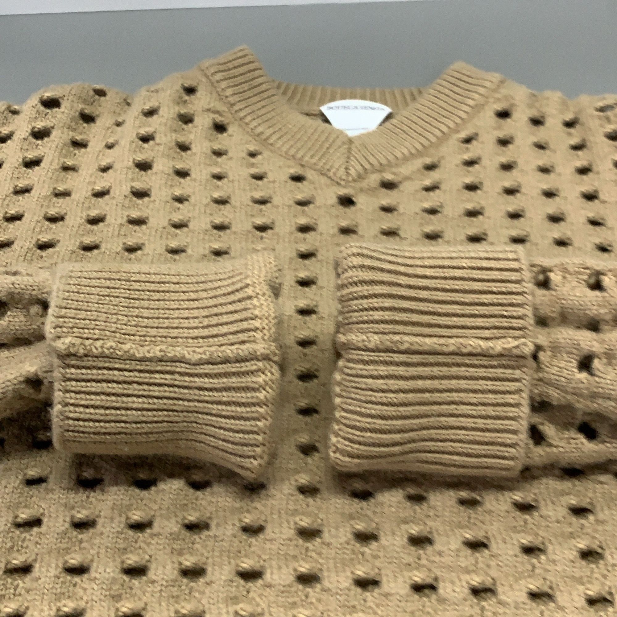 Bottega Veneta Bottega Veneta Openwork V-Neck Sweater Size M Size M / US 6-8 / IT 42-44 - 6 Thumbnail
