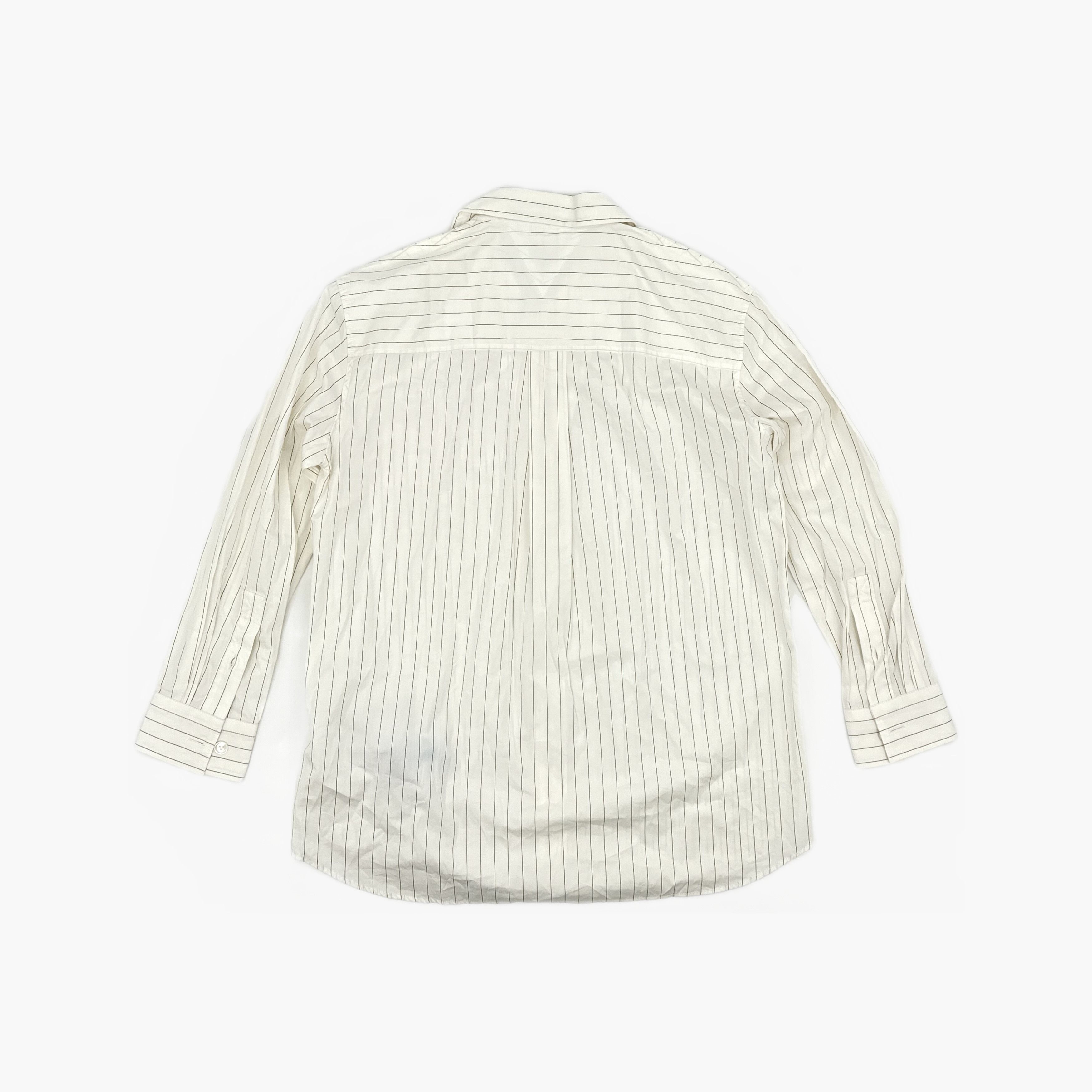 Bottega Veneta Bottega Veneta Pinstripe Cotton Button Up Shirt Size 36 Size XS / US 0-2 / IT 36-38 - 2 Thumbnail