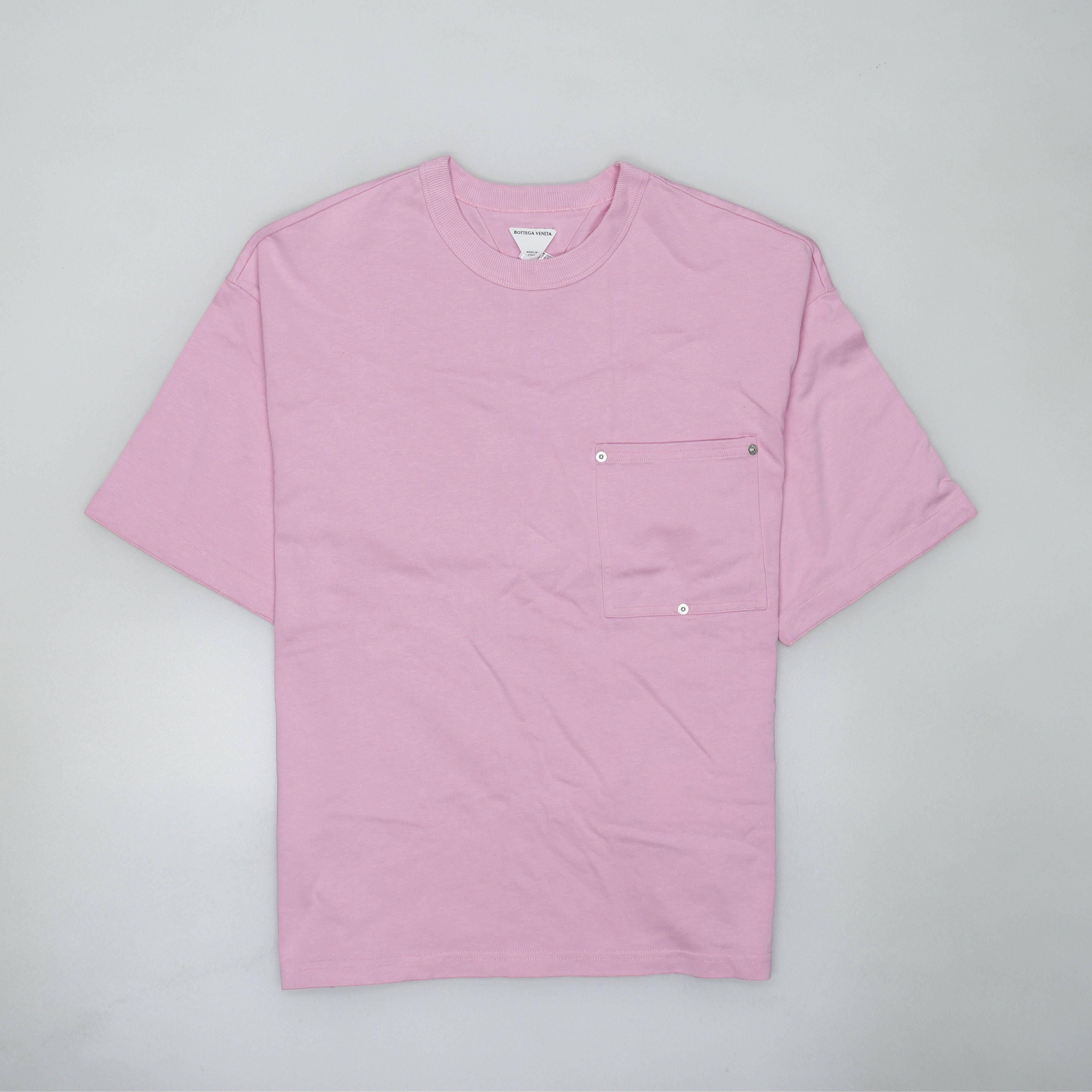 Bottega Veneta Bottega Veneta Pink Pocket T-Shirt Size M Size US M / EU 48-50 / 2 - 2 Thumbnail