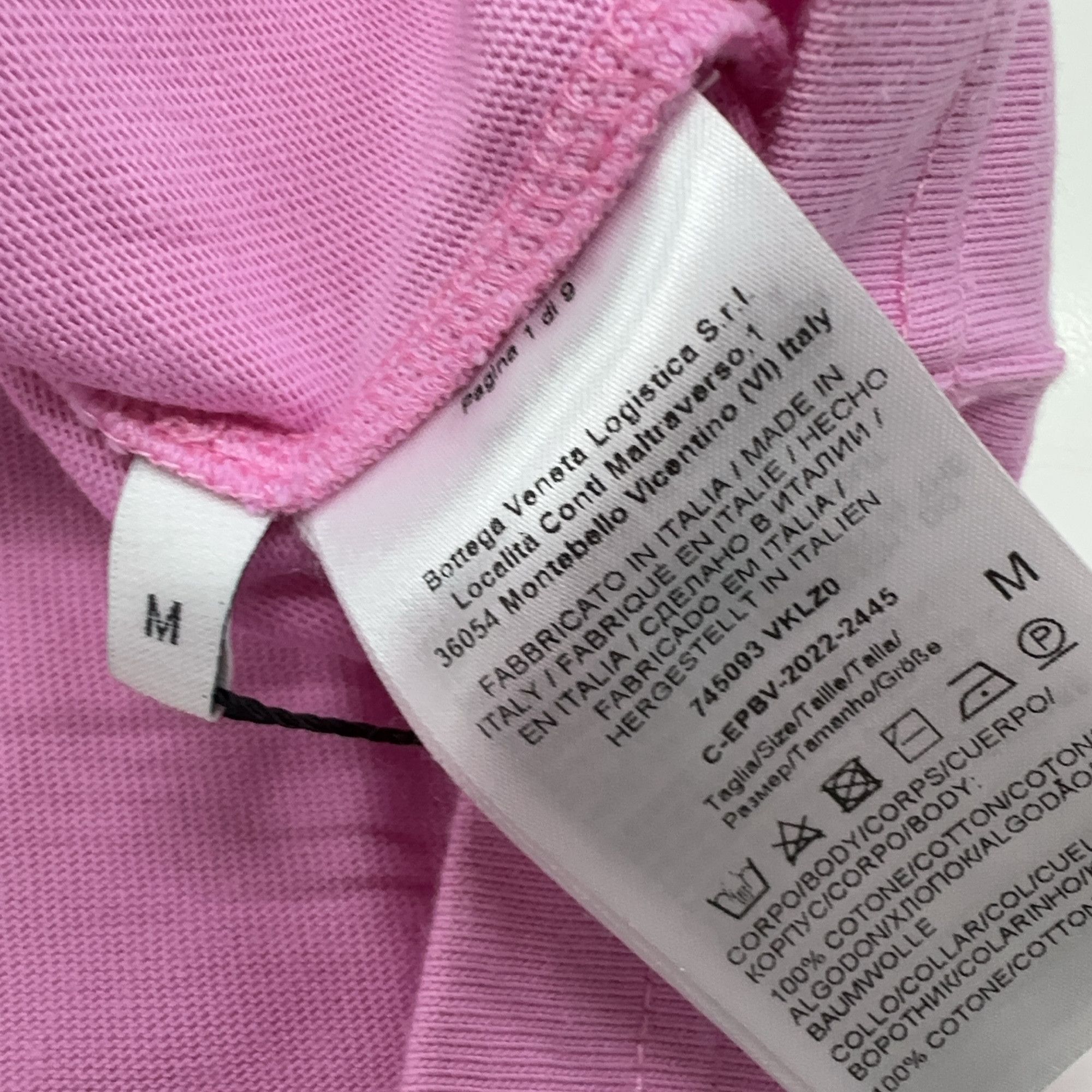 Bottega Veneta Bottega Veneta Pink Pocket T-Shirt Size M Size US M / EU 48-50 / 2 - 14 Thumbnail