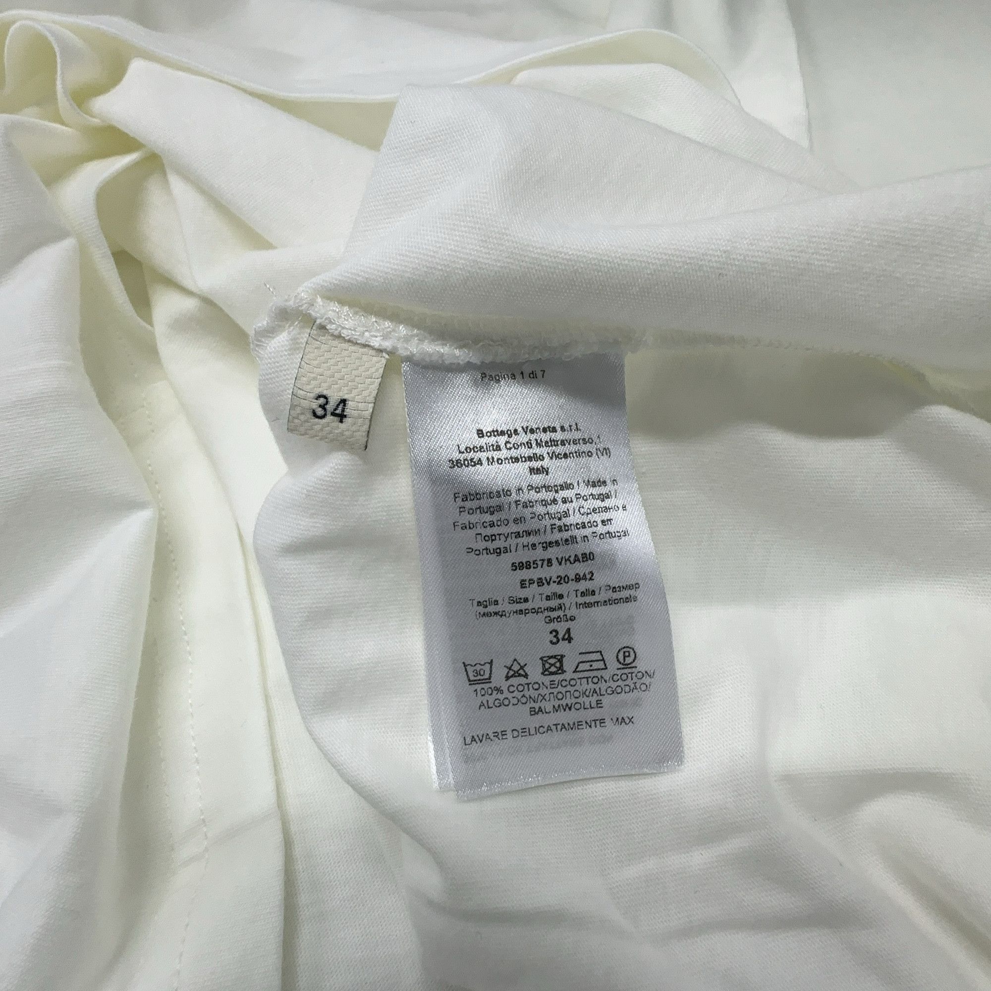 Bottega Veneta Bottega Veneta Basic Jersey T-Shirt Size 34 Size XXS / US 00 / IT 34 - 4 Thumbnail