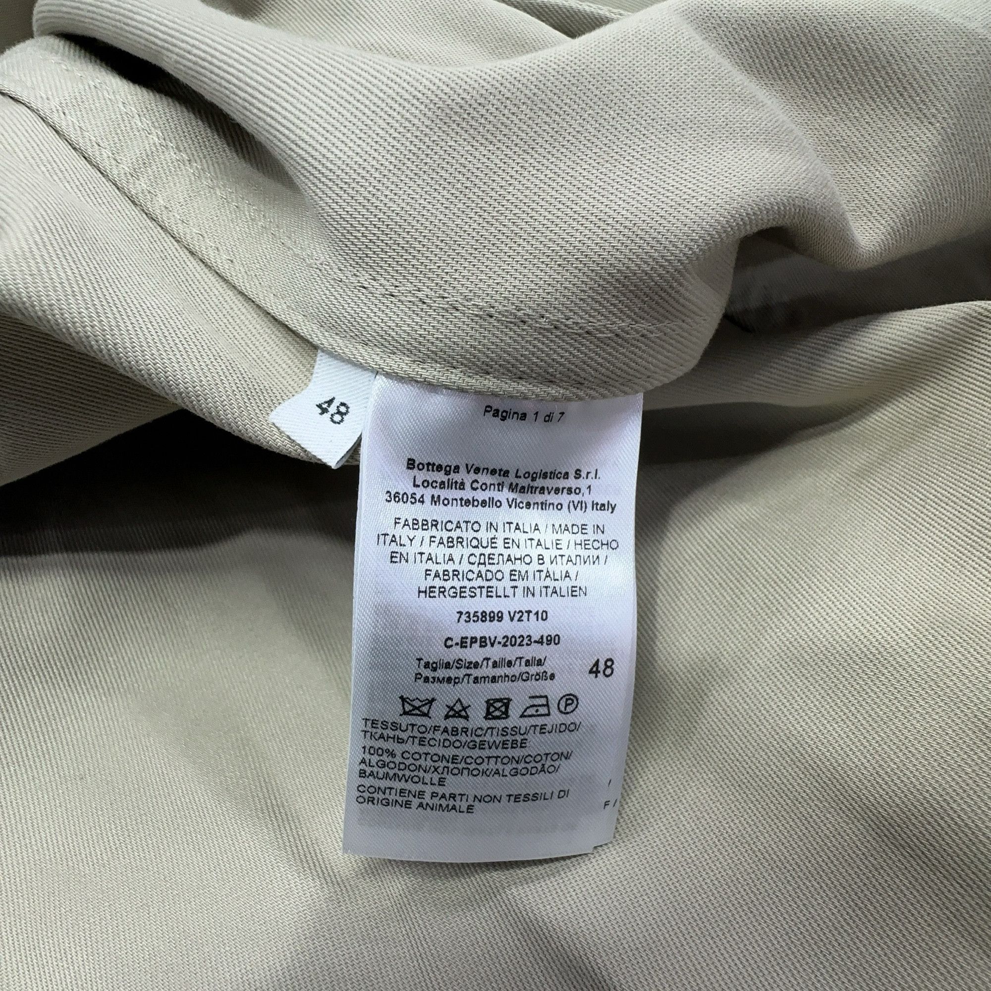 Bottega Veneta Bottega Veneta Cotton Twill Blouson Jacket Size 48 Size US M / EU 48-50 / 2 - 3 Thumbnail