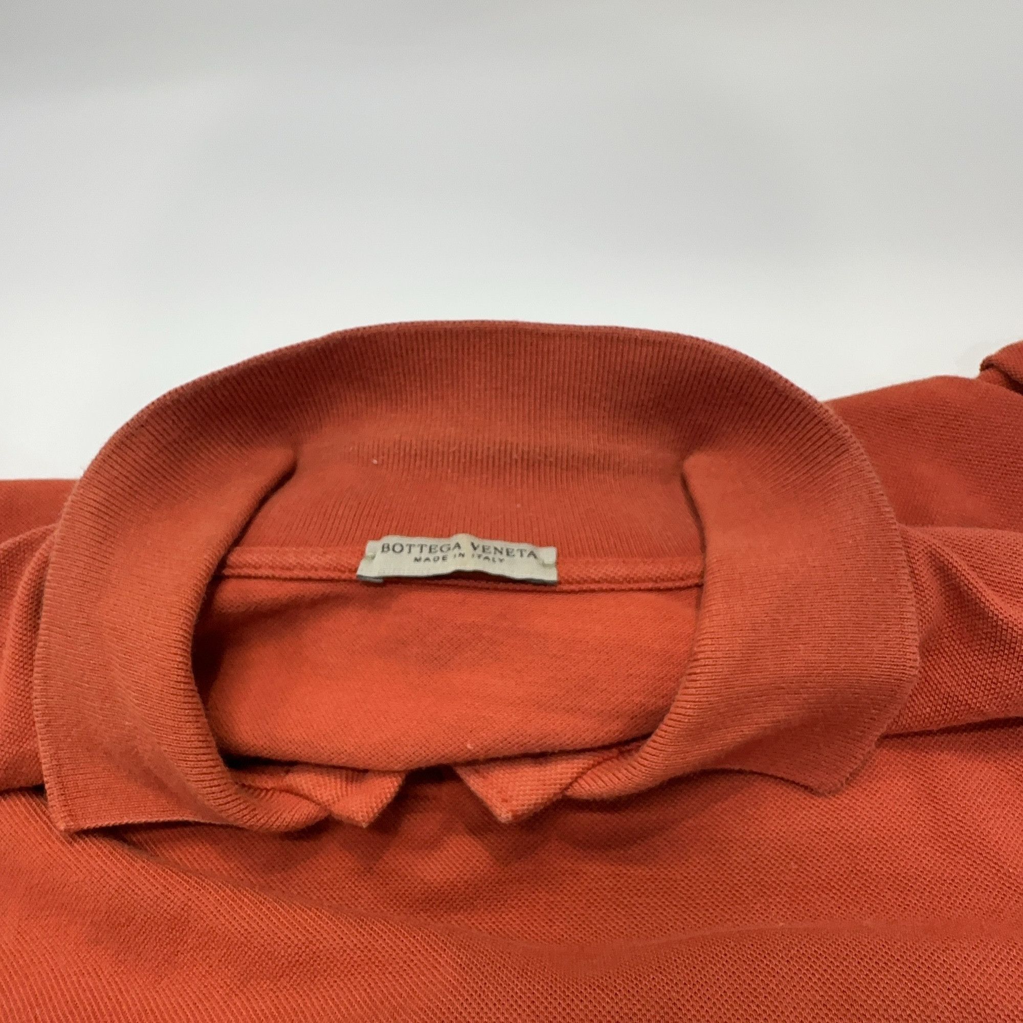 Bottega Veneta Bottega Veneta Orange Polo Shirt Size L Size US L / EU 52-54 / 3 - 6 Thumbnail