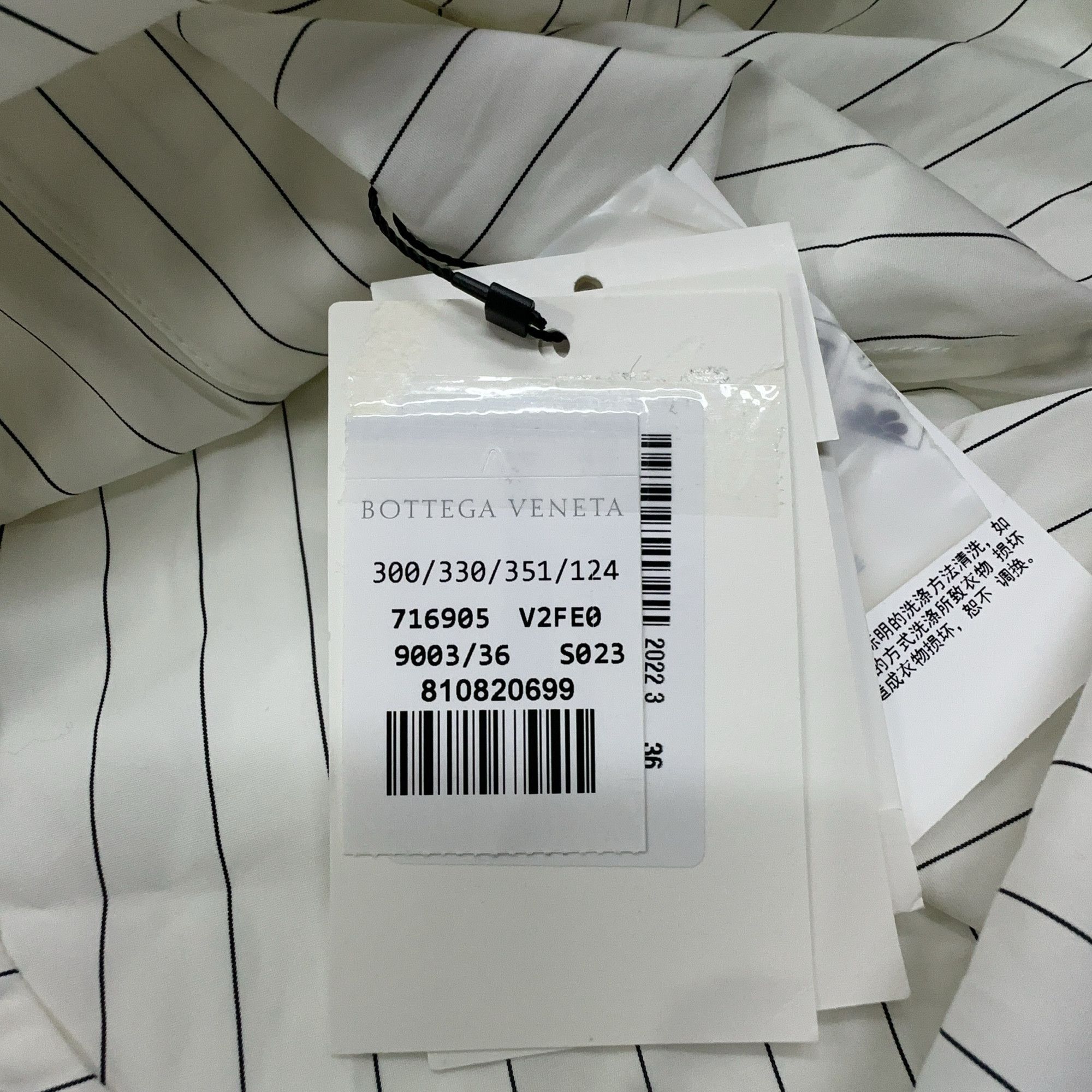 Bottega Veneta Bottega Veneta Striped Button Up Shirt Size 36 Size XS / US 0-2 / IT 36-38 - 4 Thumbnail