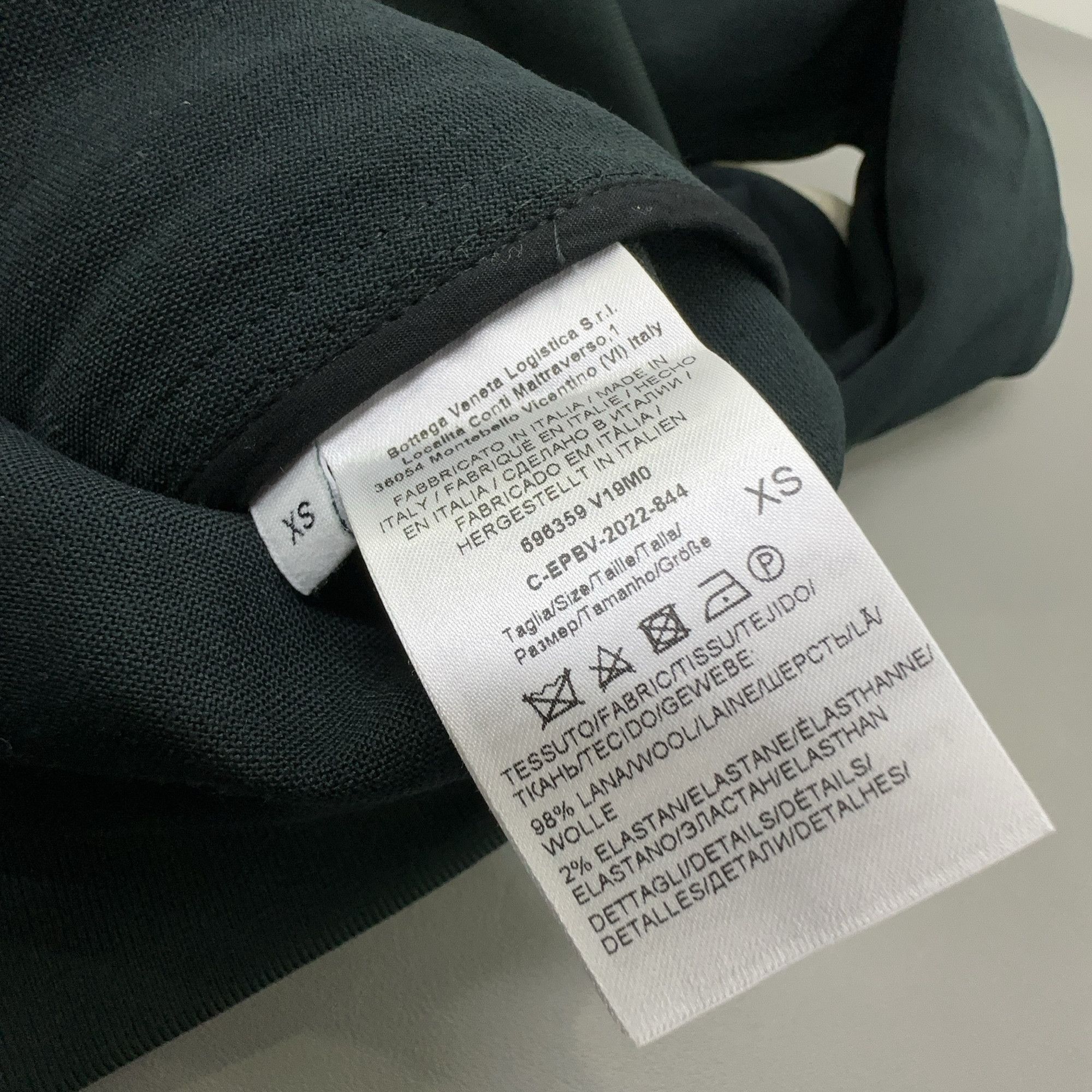 Bottega Veneta Bottega Veneta Contrast Sleeve Zip-Up Jacket Size XS Size US XS / EU 42 / 0 - 3 Thumbnail
