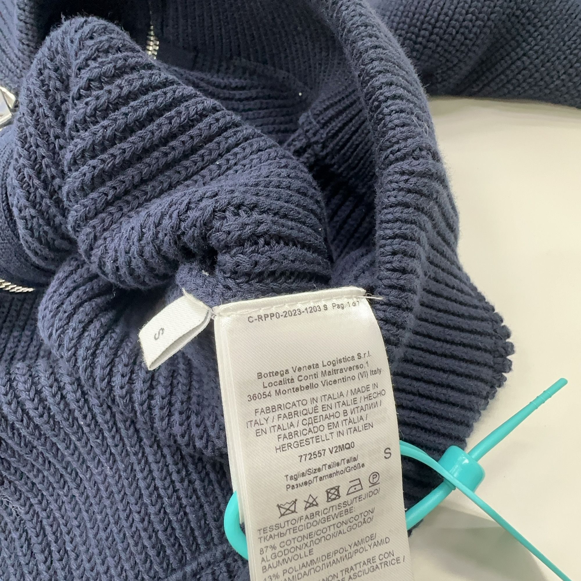 Bottega Veneta Bottega Veneta Ribbed Double Zip Knit Sweater Size S Size US S / EU 44-46 / 1 - 2 Thumbnail