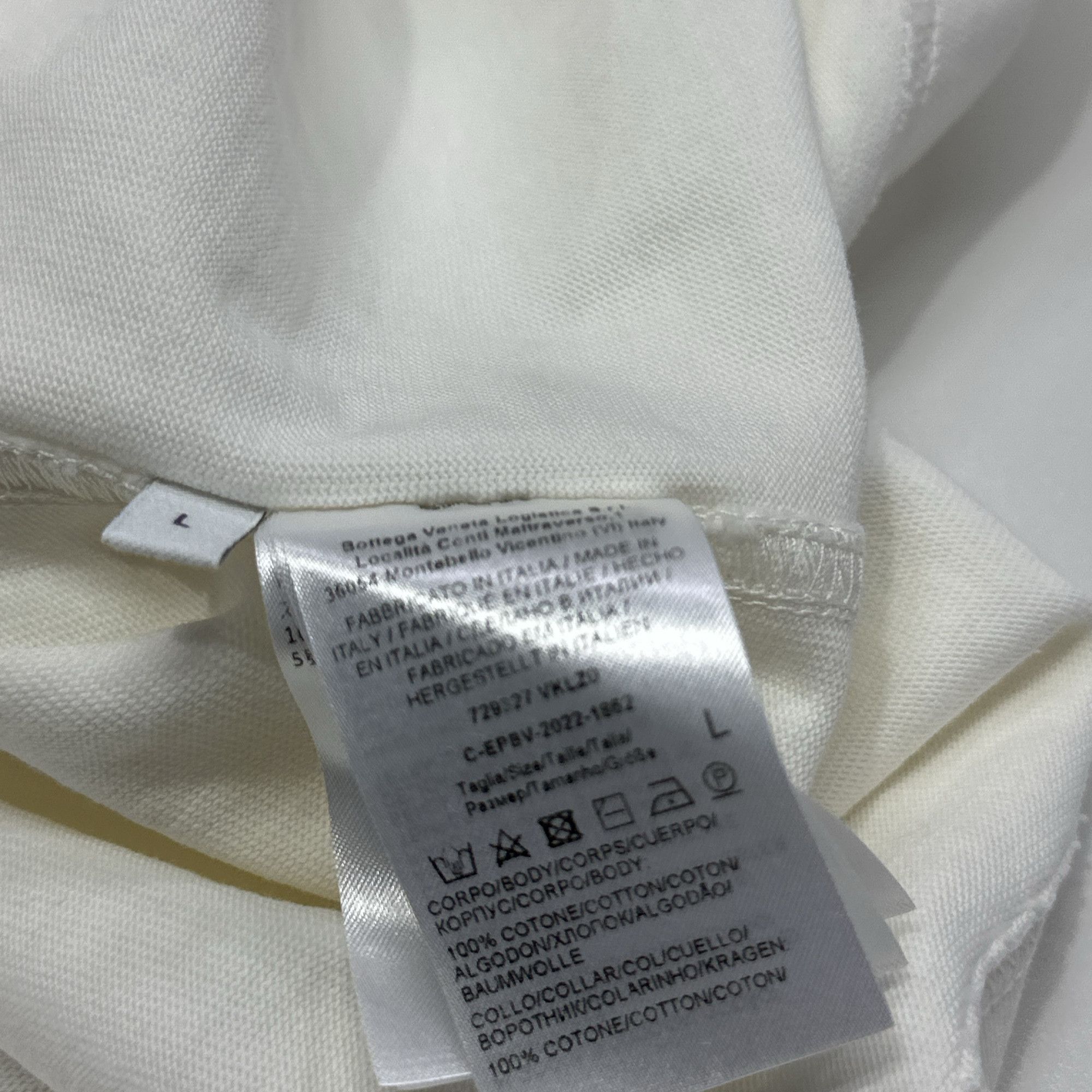Bottega Veneta Bottega Veneta Mock Neck Cotton T-Shirt Size L Size US L / EU 52-54 / 3 - 6 Thumbnail