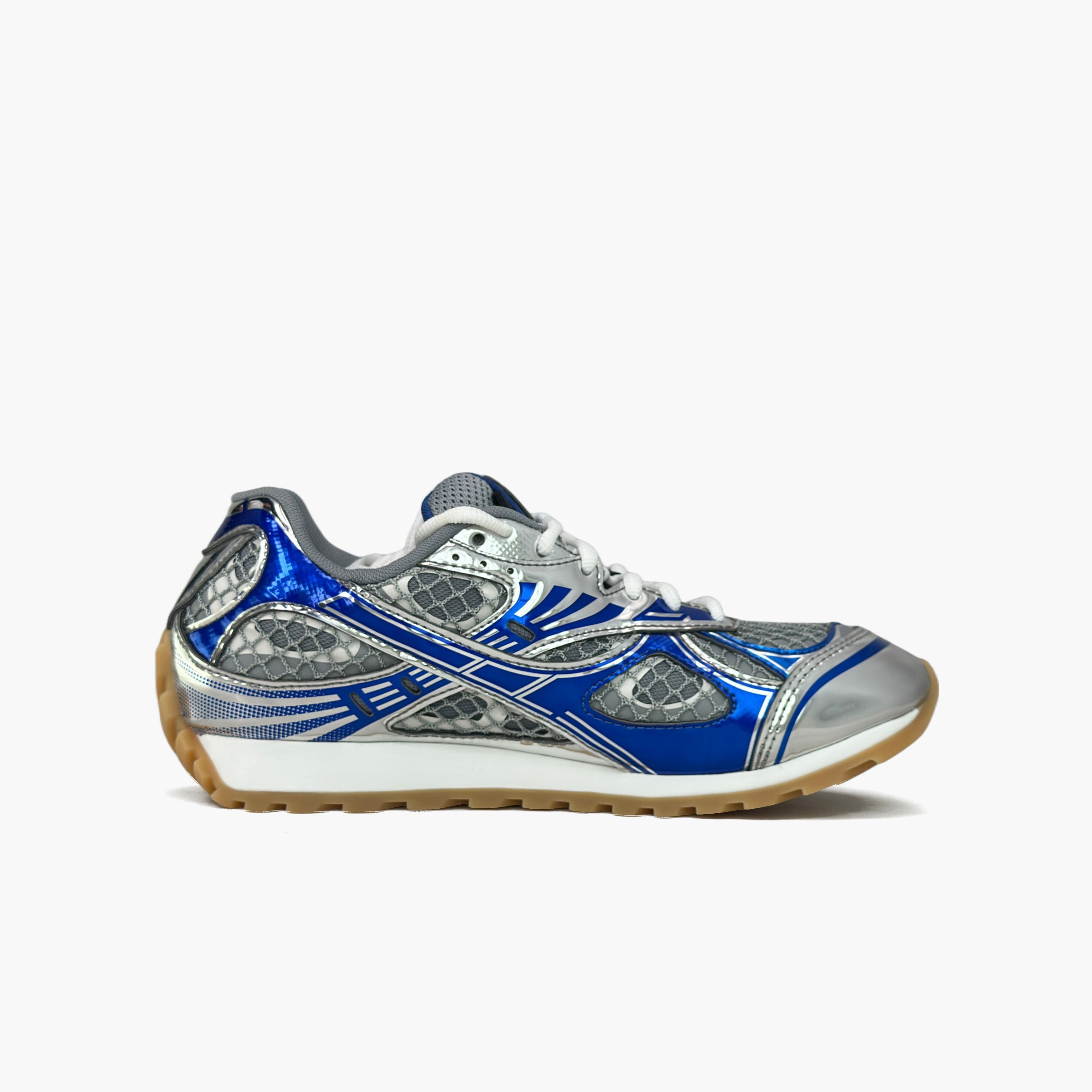 Bottega Veneta Bottega Veneta Orbit Low-Top Sneakers Silver Size 37 Size US 7 / IT 37 - 2 Thumbnail