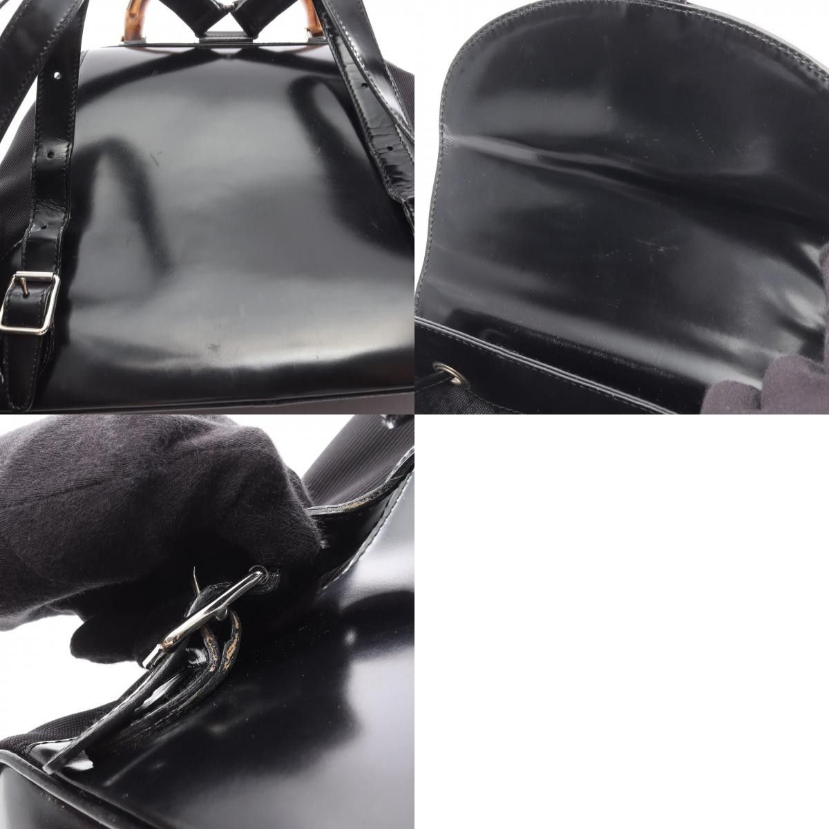 Gucci Gucci Gucci Bamboo Nylon Enamel Backpack Textile Backpack 003205800165 DUTY FREE for USA Size ONE SIZE - 10 Thumbnail