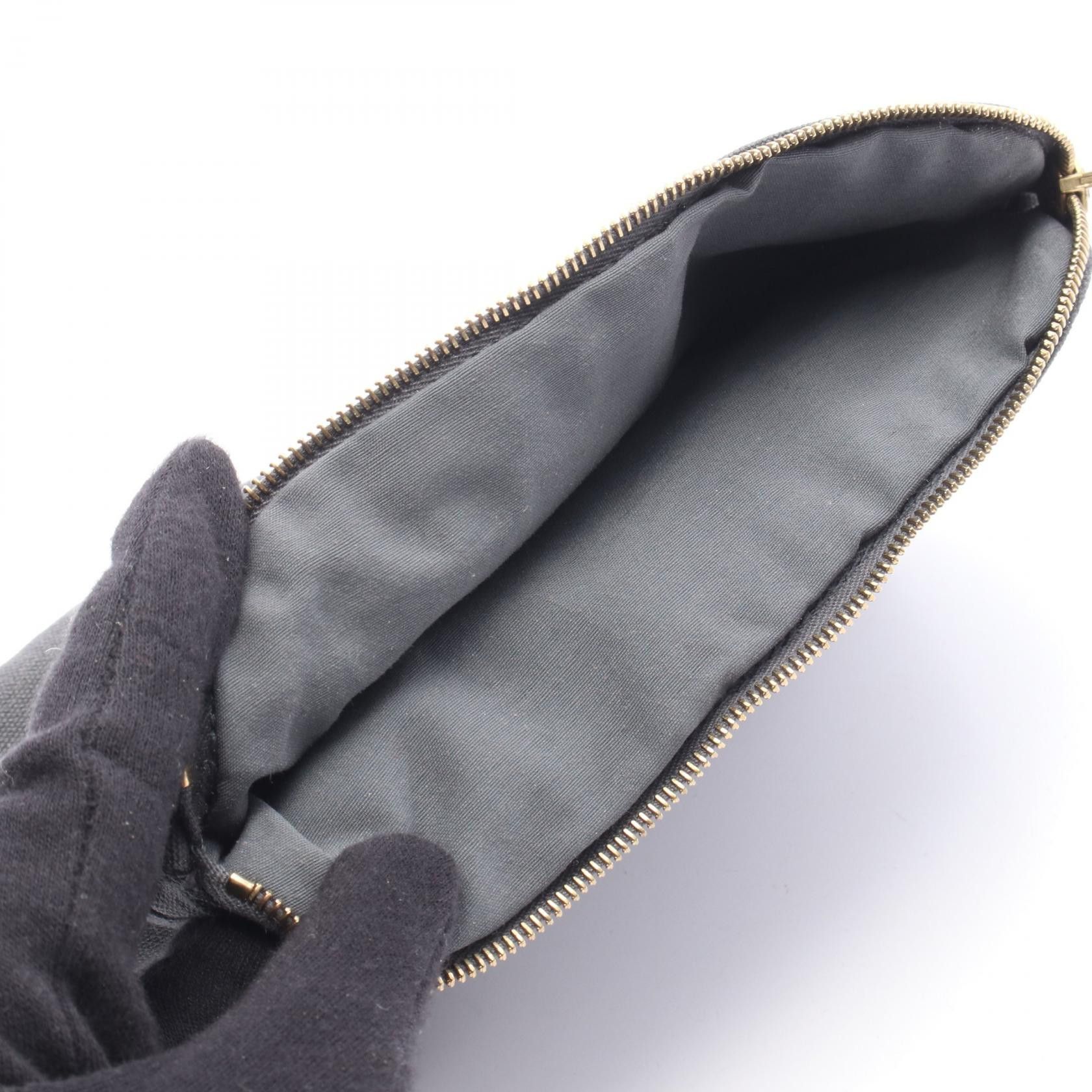 Hermes Hermes Hermes BolidePouch20 Canvas Leather Pouch Leather Vanity Bag DUTY FREE for USA Size ONE SIZE - 5 Thumbnail