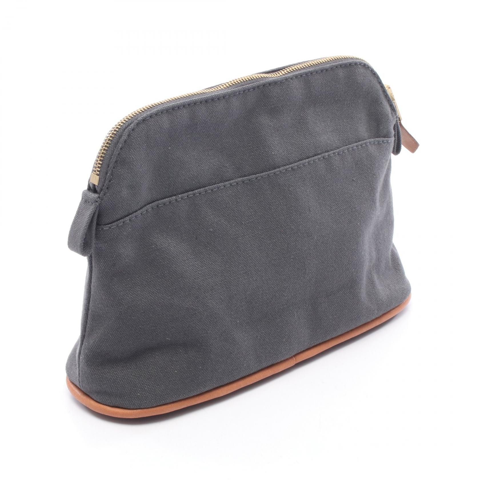 Hermes Hermes Hermes BolidePouch20 Canvas Leather Pouch Leather Vanity Bag DUTY FREE for USA Size ONE SIZE - 2 Thumbnail