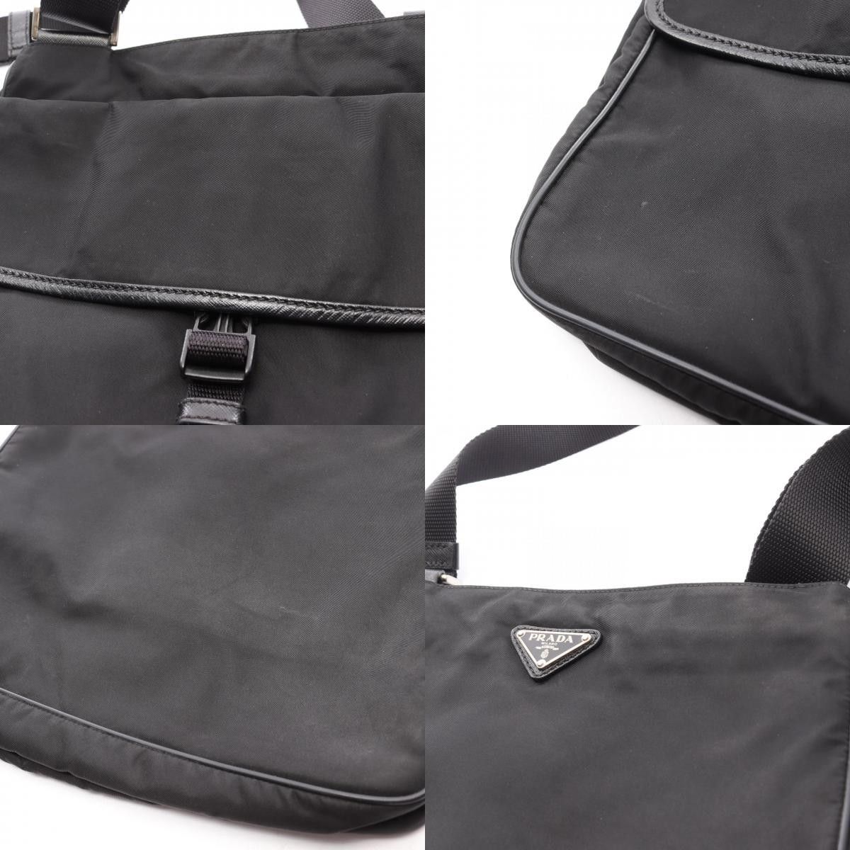 Prada Prada Prada VIAGGIO Nylon Saffiano Leather Shoulder Bag Textile Shoulder Bag VA0269 DUTY FREE for USA Size ONE SIZE - 10 Thumbnail