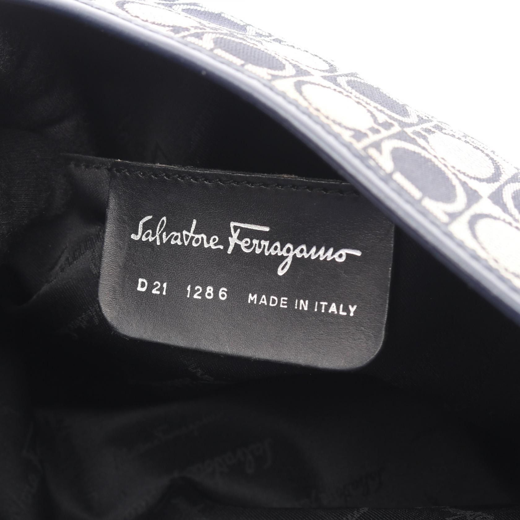 Salvatore Ferragamo Salvatore Ferragamo Salvatore Ferragamo Canvas Leather Shoulder Bag Textile Shoulder Bag DUTY FREE for USA Size ONE SIZE - 4 Thumbnail