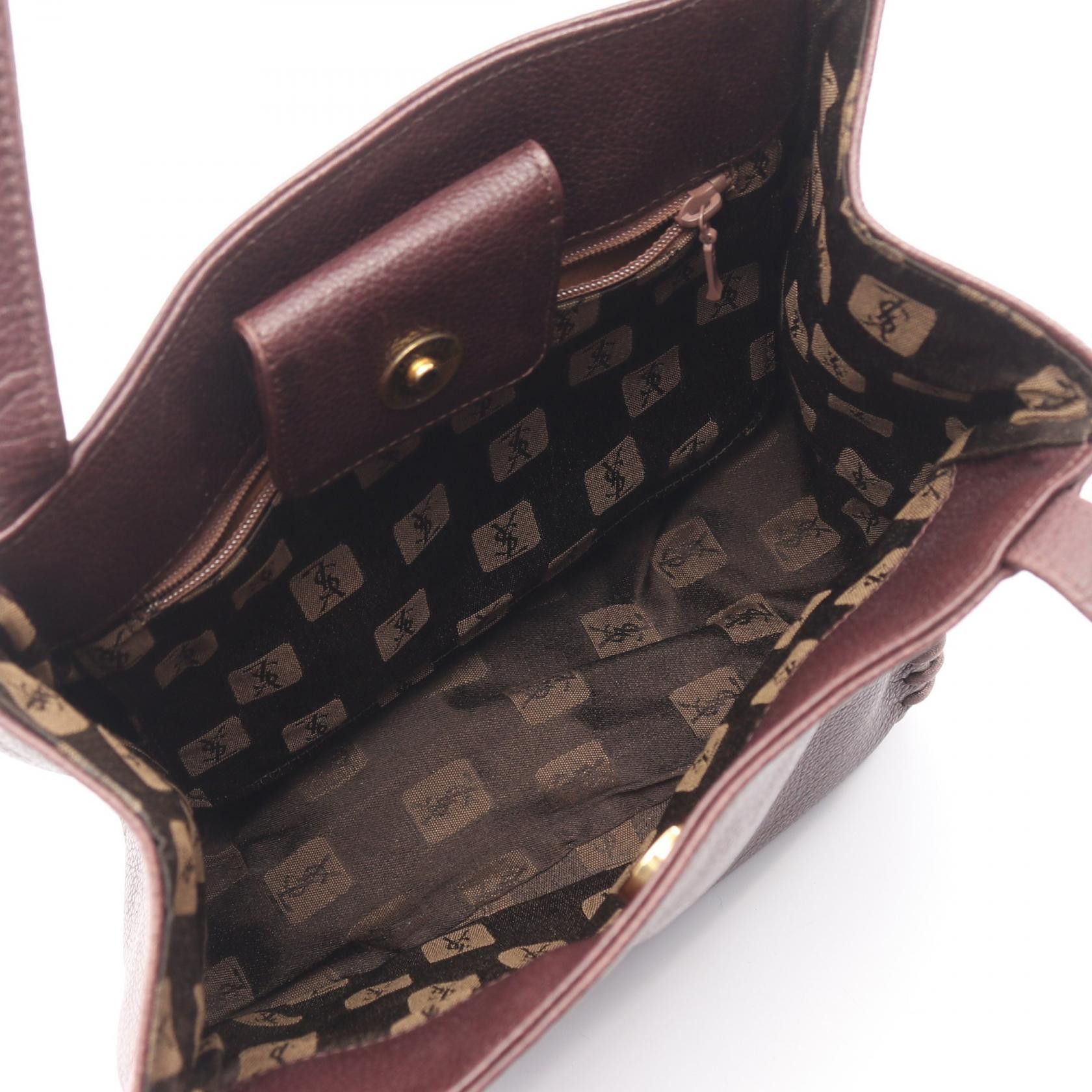 Yves Saint Laurent Yves Saint Laurent Yves Saint Laurent Leather Handbag Leather Handbag DUTY FREE for USA Size ONE SIZE - 3 Thumbnail
