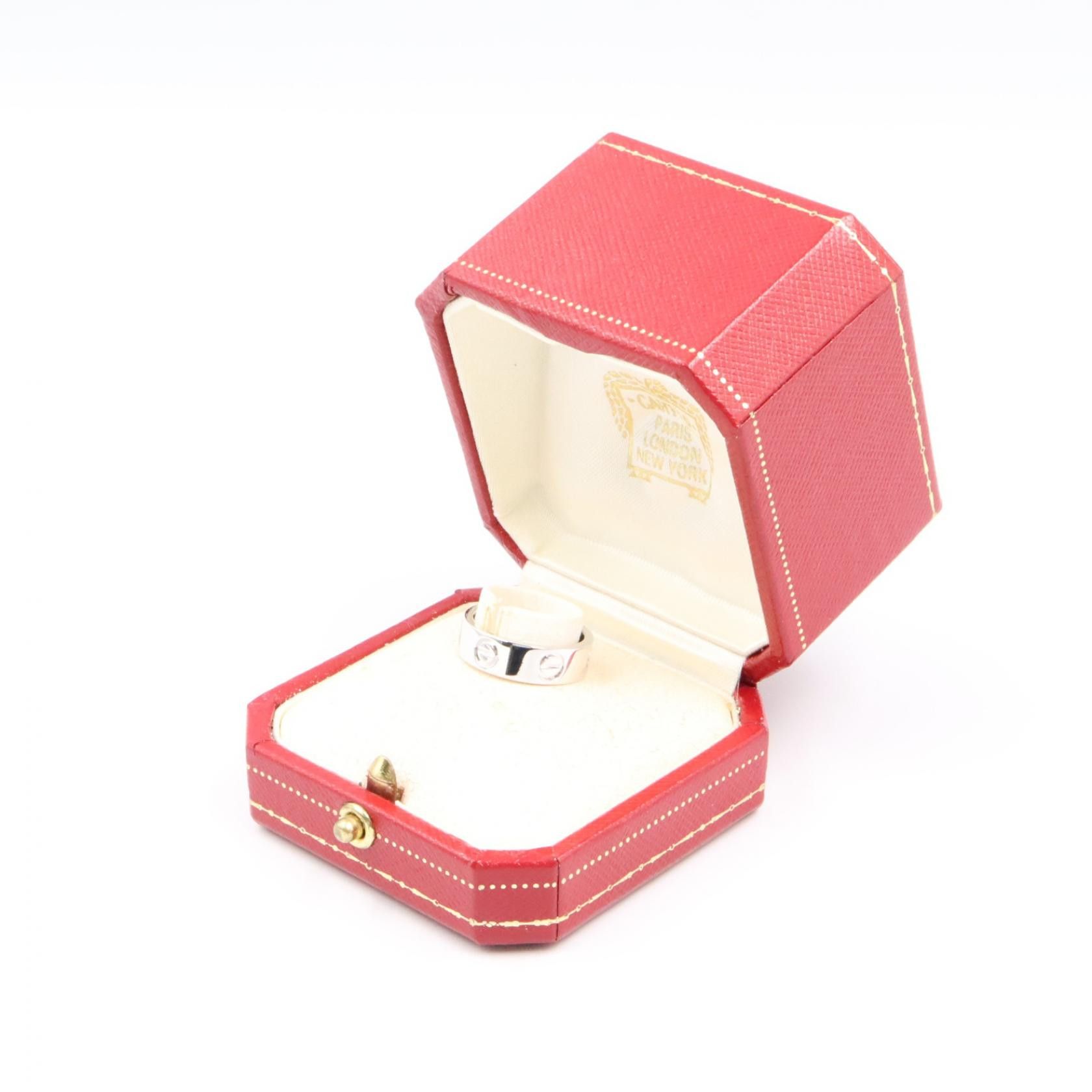 Cartier Cartier Cartier Love Au750 White Gold Ring Size 9 Precious Metal Ring DUTY FREE for USA Size ONE SIZE - 6 Thumbnail