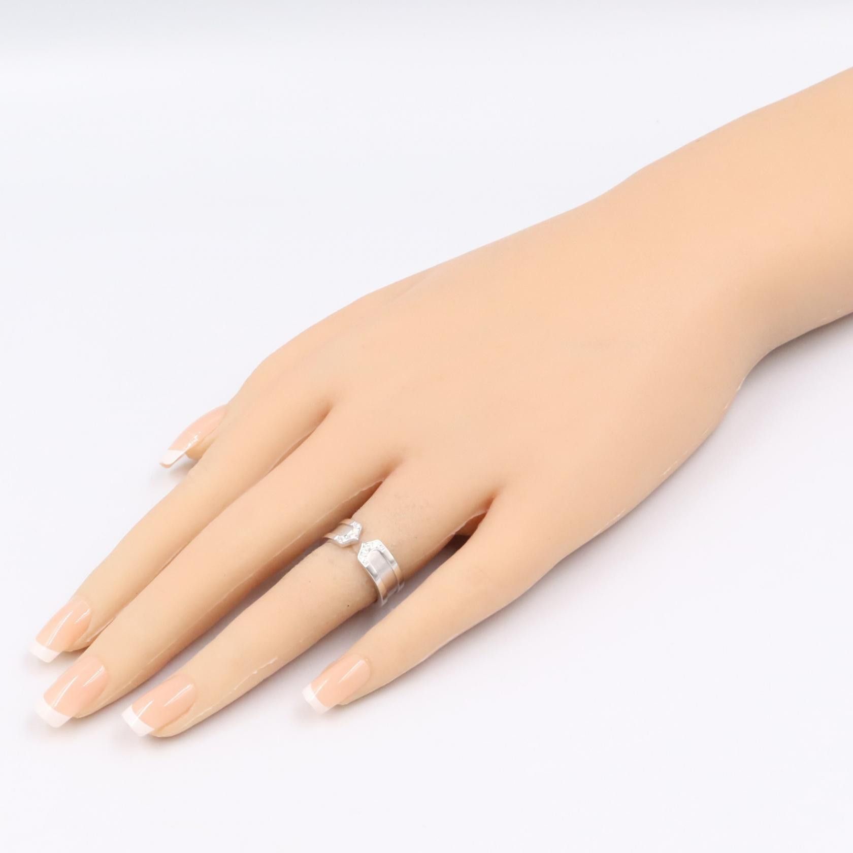Cartier Cartier Cartier C2 Au750 Diamond Ring Size 9.5 Precious Metal Ring DUTY FREE for USA Size ONE SIZE - 8 Thumbnail