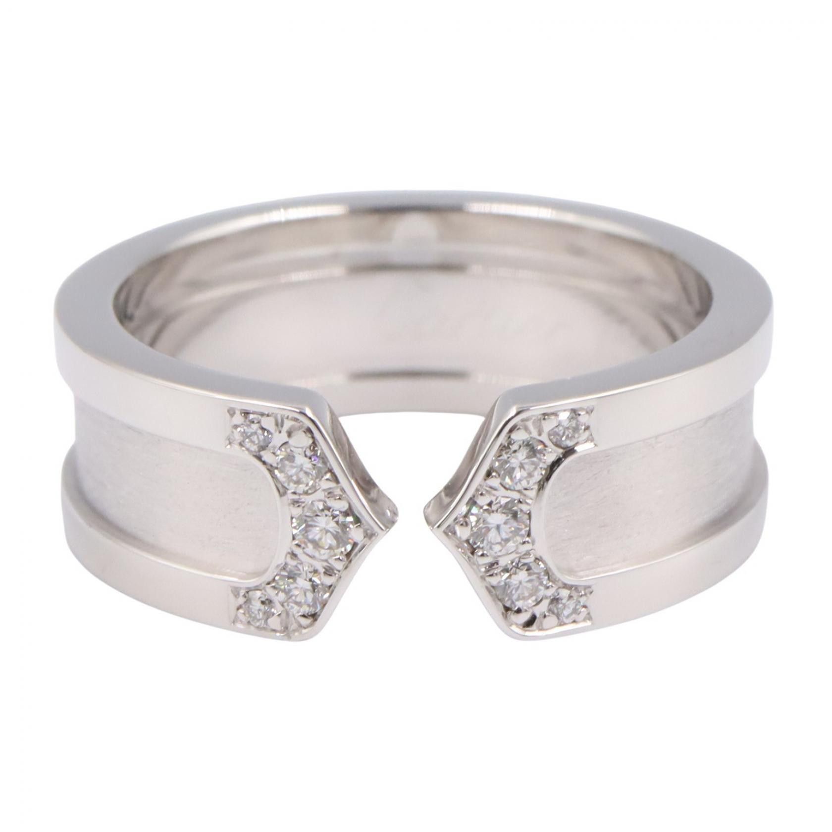 Cartier Cartier Cartier C2 Au750 Diamond Ring Size 9.5 Precious Metal Ring DUTY FREE for USA Size ONE SIZE - 2 Thumbnail