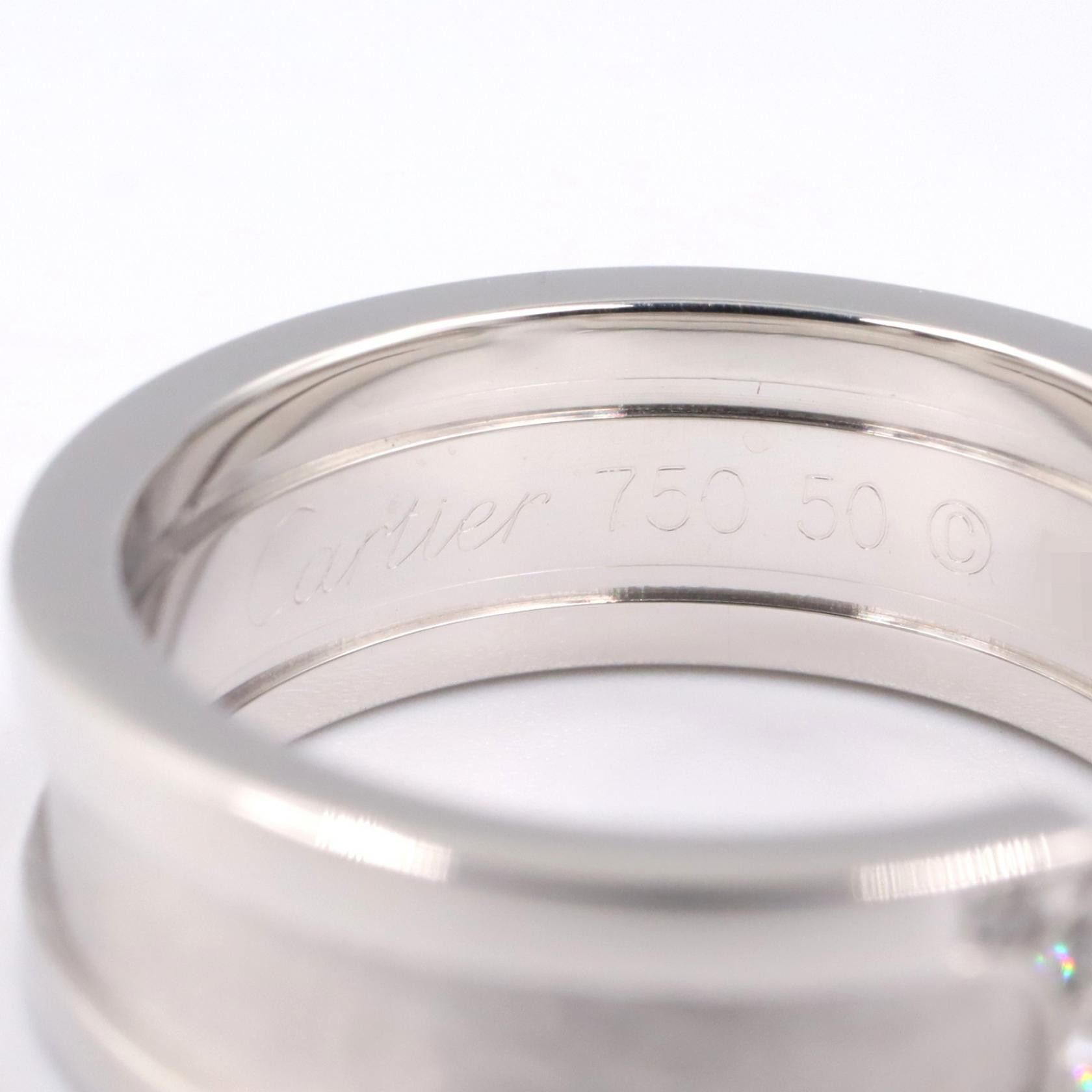 Cartier Cartier Cartier C2 Au750 Diamond Ring Size 9.5 Precious Metal Ring DUTY FREE for USA Size ONE SIZE - 4 Thumbnail