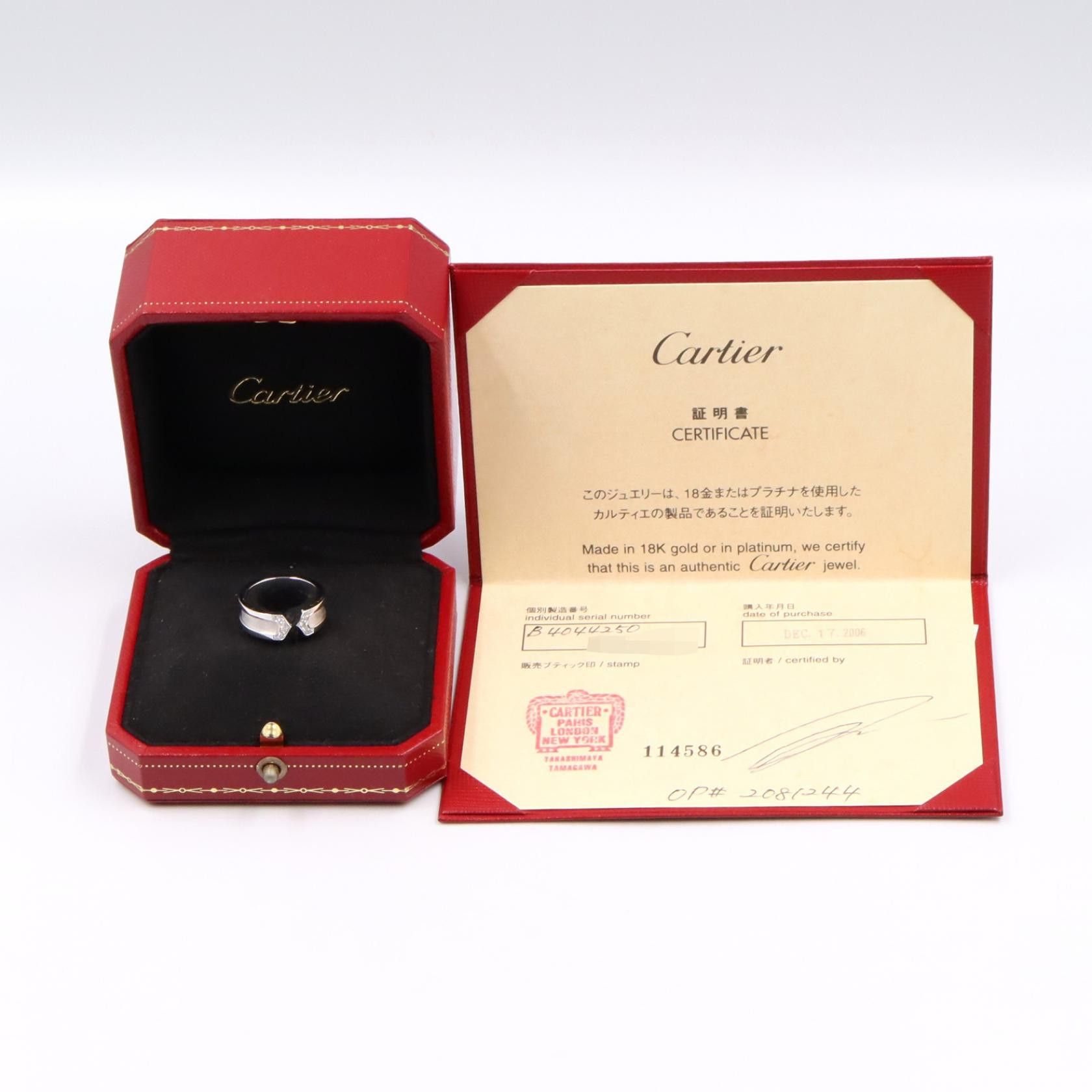 Cartier Cartier Cartier C2 Au750 Diamond Ring Size 9.5 Precious Metal Ring DUTY FREE for USA Size ONE SIZE - 7 Thumbnail