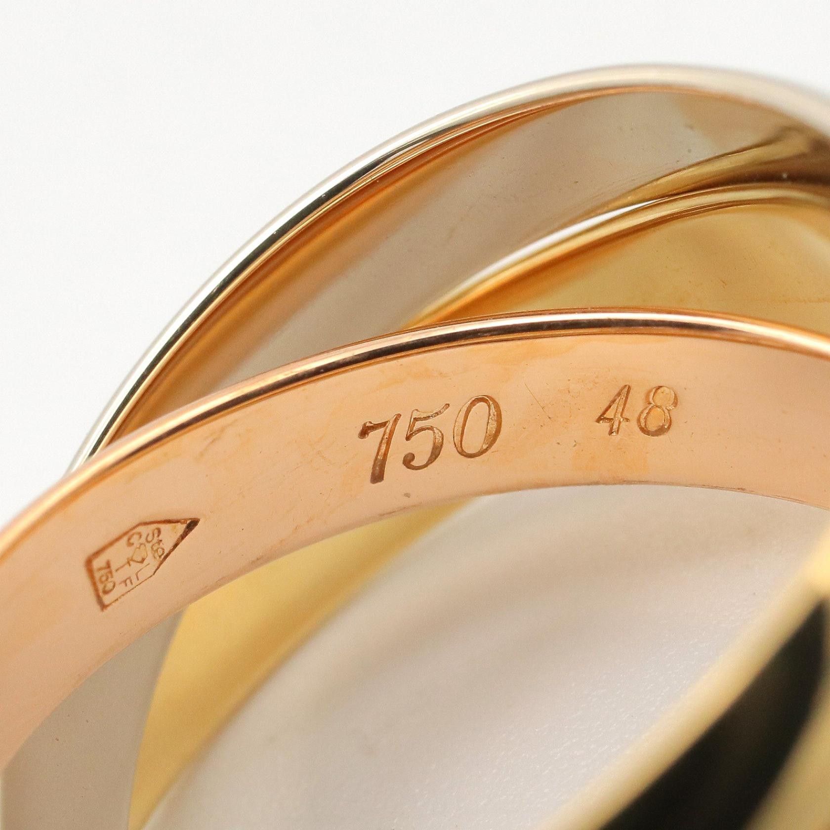 Cartier Cartier Cartier Trinity Au750 Ring Size 7.5 Precious Metal Ring DUTY FREE for USA Size ONE SIZE - 3 Thumbnail