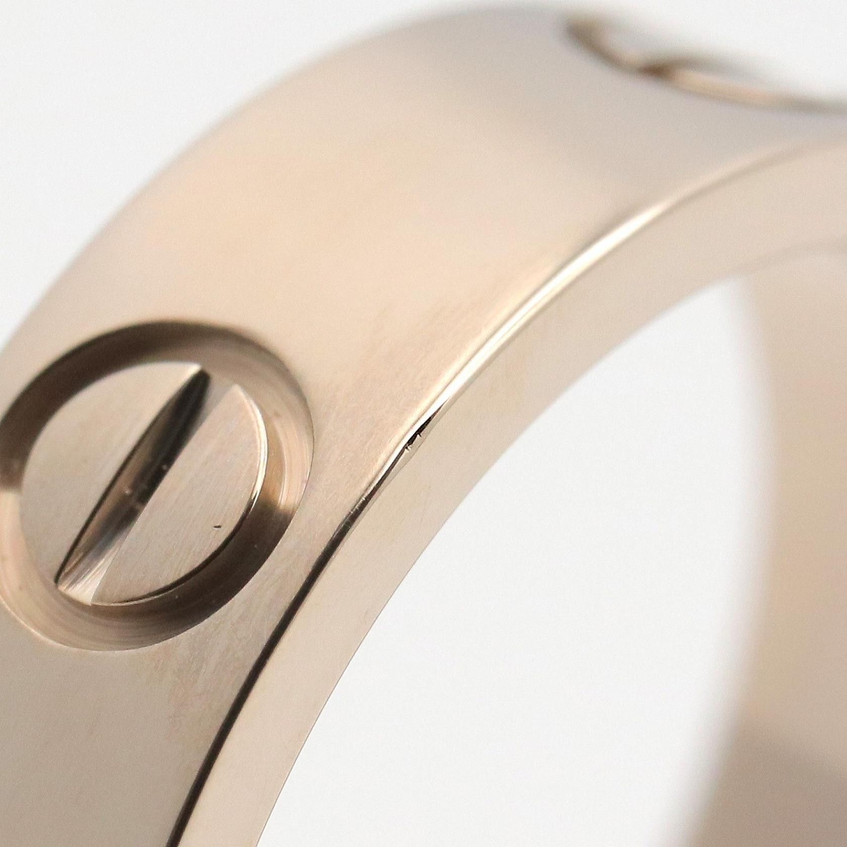 Cartier Cartier Cartier Love Au750 White Gold Ring Size 54 Precious Metal Ring B4084700 DUTY FREE for USA Size ONE SIZE - 5 Thumbnail
