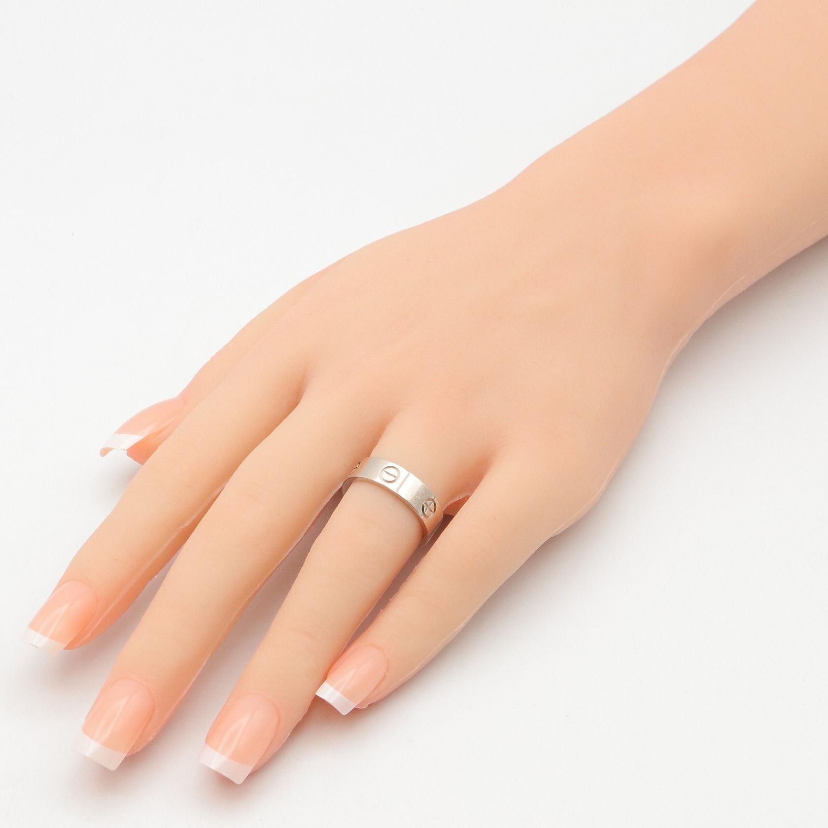 Cartier Cartier Cartier Love Au750 White Gold Ring Size 54 Precious Metal Ring B4084700 DUTY FREE for USA Size ONE SIZE - 8 Thumbnail