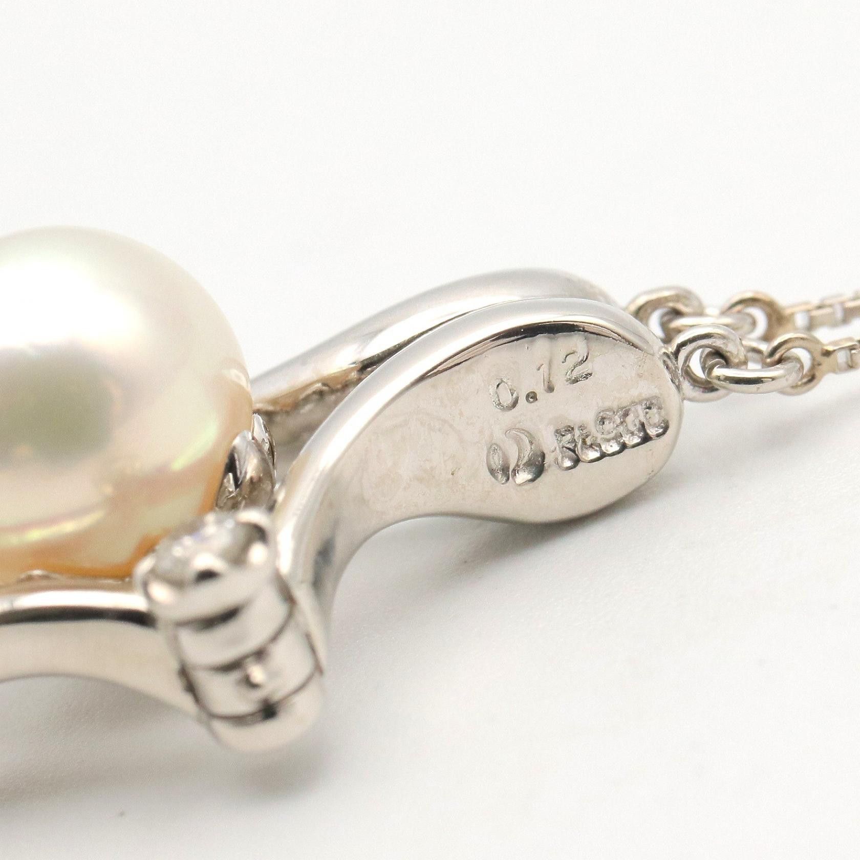 Other Tasaki TASAKI Pearl Diamond Pt900 Pt850 Platinum Necklace Precious Metal Necklace DUTY FREE for USA Size ONE SIZE - 3 Thumbnail