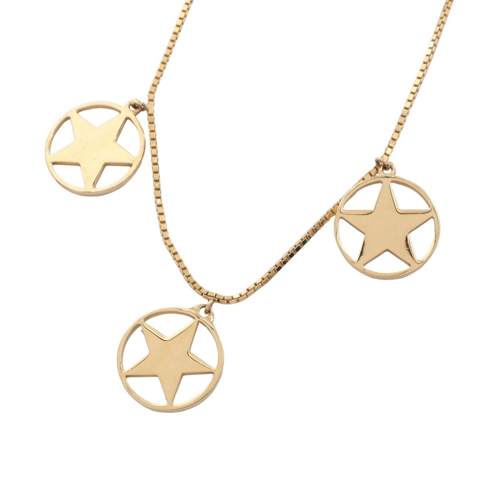 Dior Dior Dior Circle Star Logo Necklace Metal Necklace DUTY FREE for USA Size ONE SIZE - 2 Thumbnail